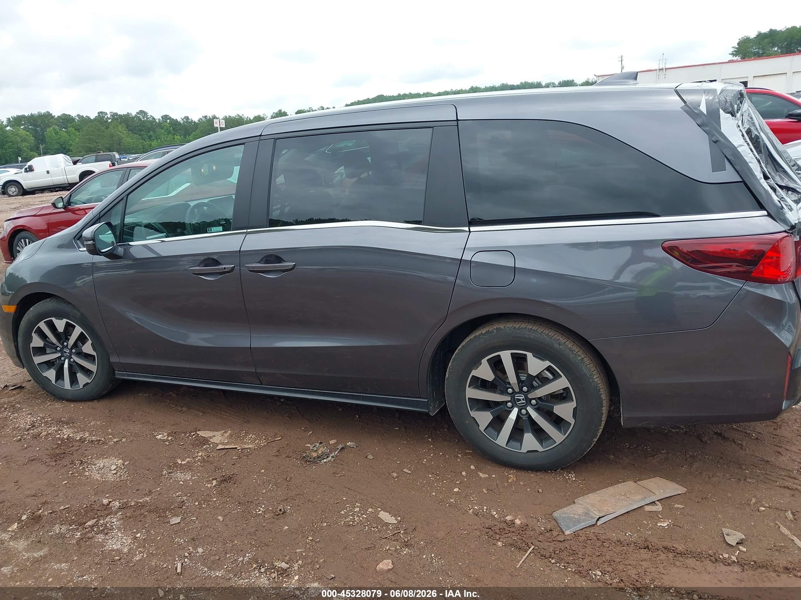2025 Honda Odyssey Ex-l Черный vin: 5FNRL6H65SB080703