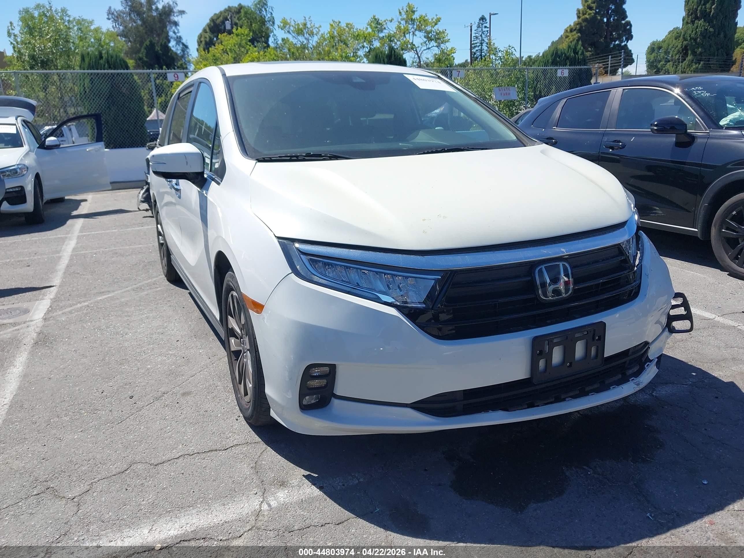 2024 Honda Odyssey Ex-l White vin: 5FNRL6H66RB051558