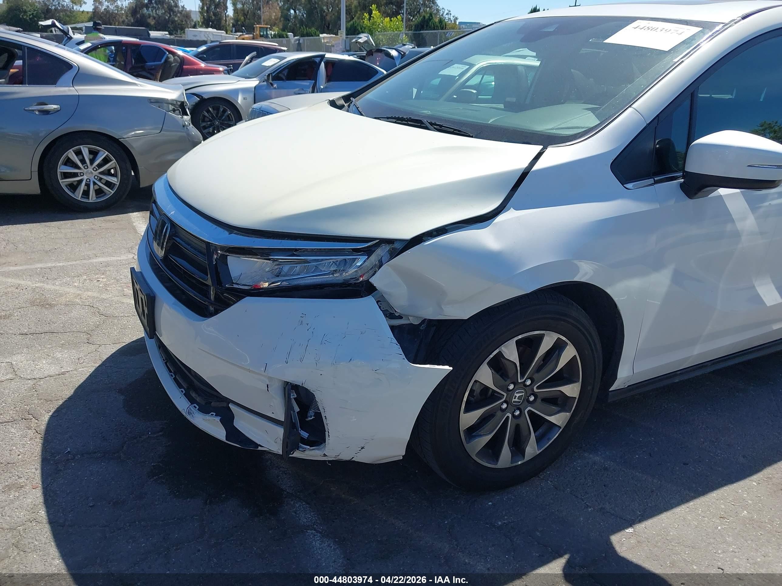 2024 Honda Odyssey Ex-l White vin: 5FNRL6H66RB051558