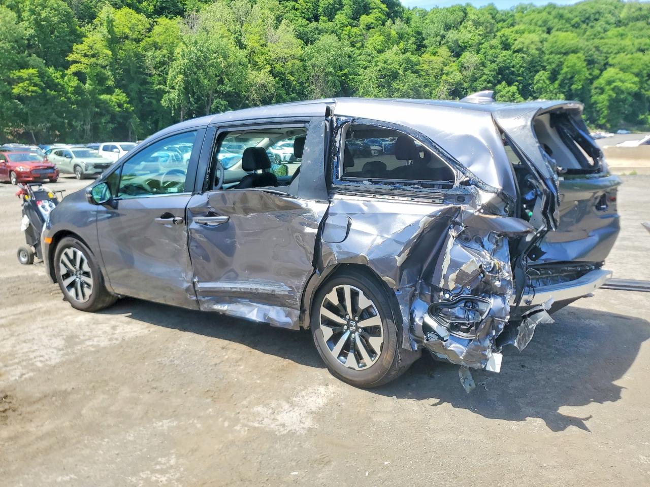 2025 Honda Odyssey Exl Gray vin: 5FNRL6H66SB074067