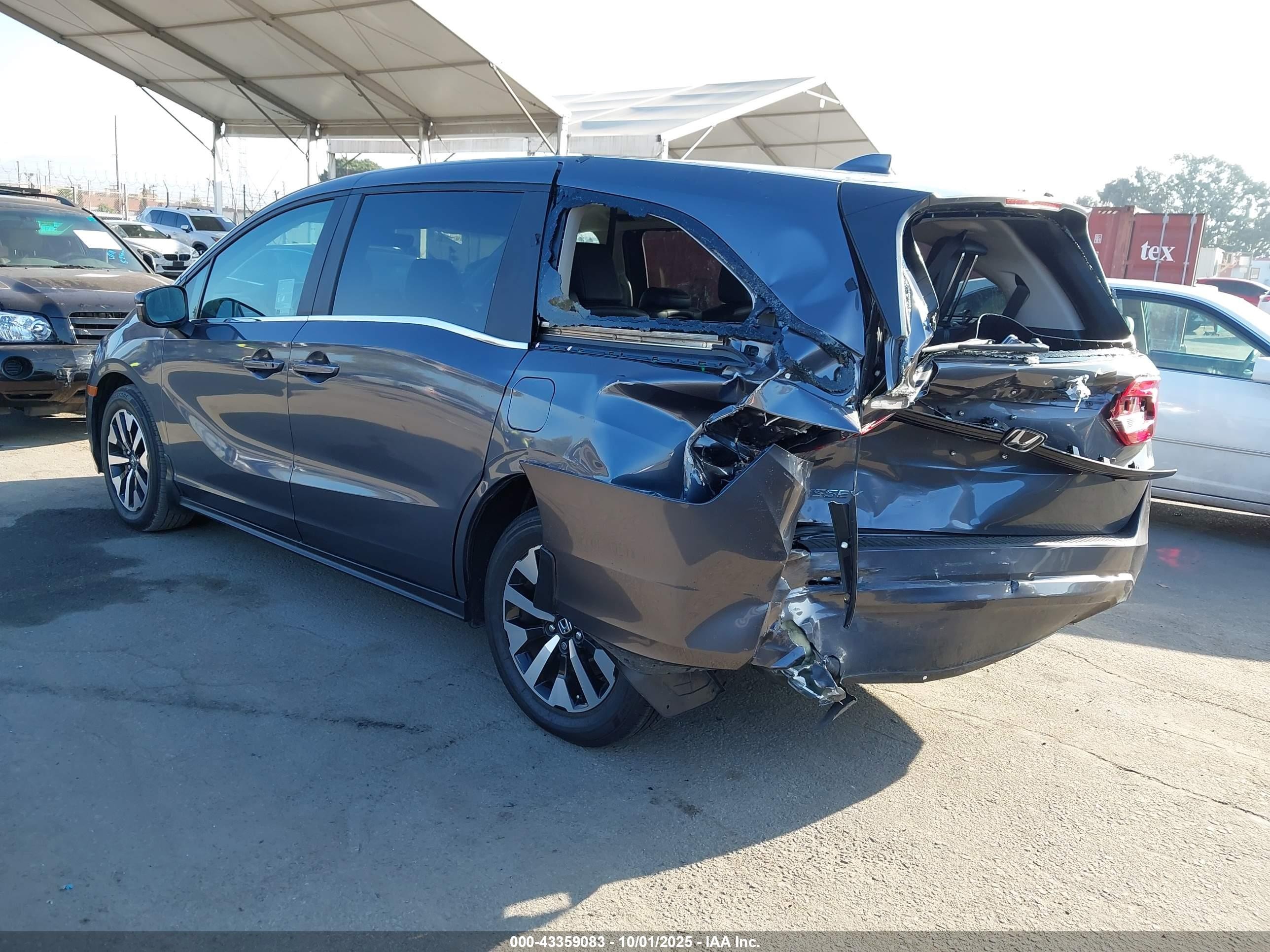 2025 Honda Odyssey Ex-l Серый vin: 5FNRL6H66SB076255