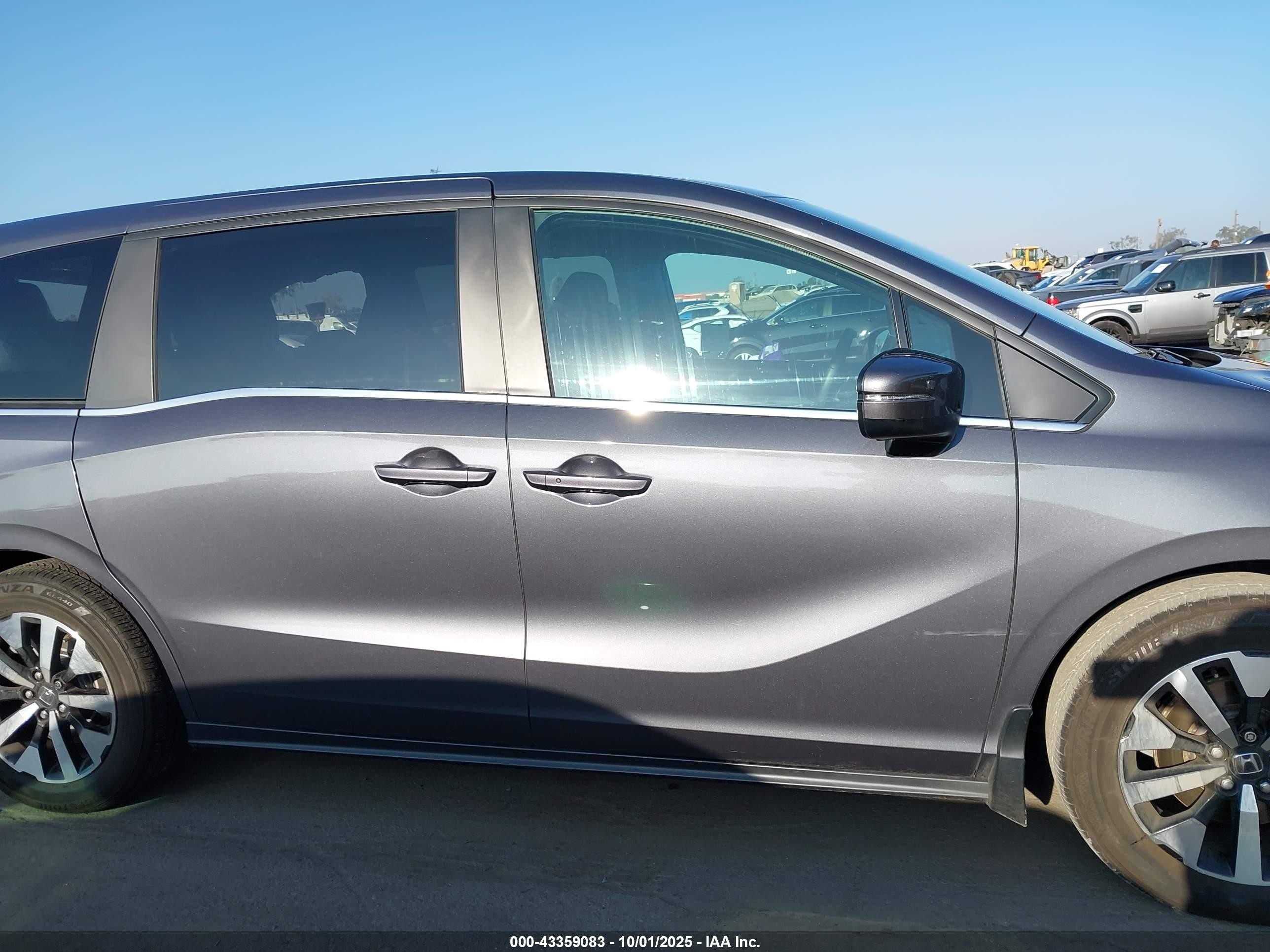 2025 Honda Odyssey Ex-l Серый vin: 5FNRL6H66SB076255