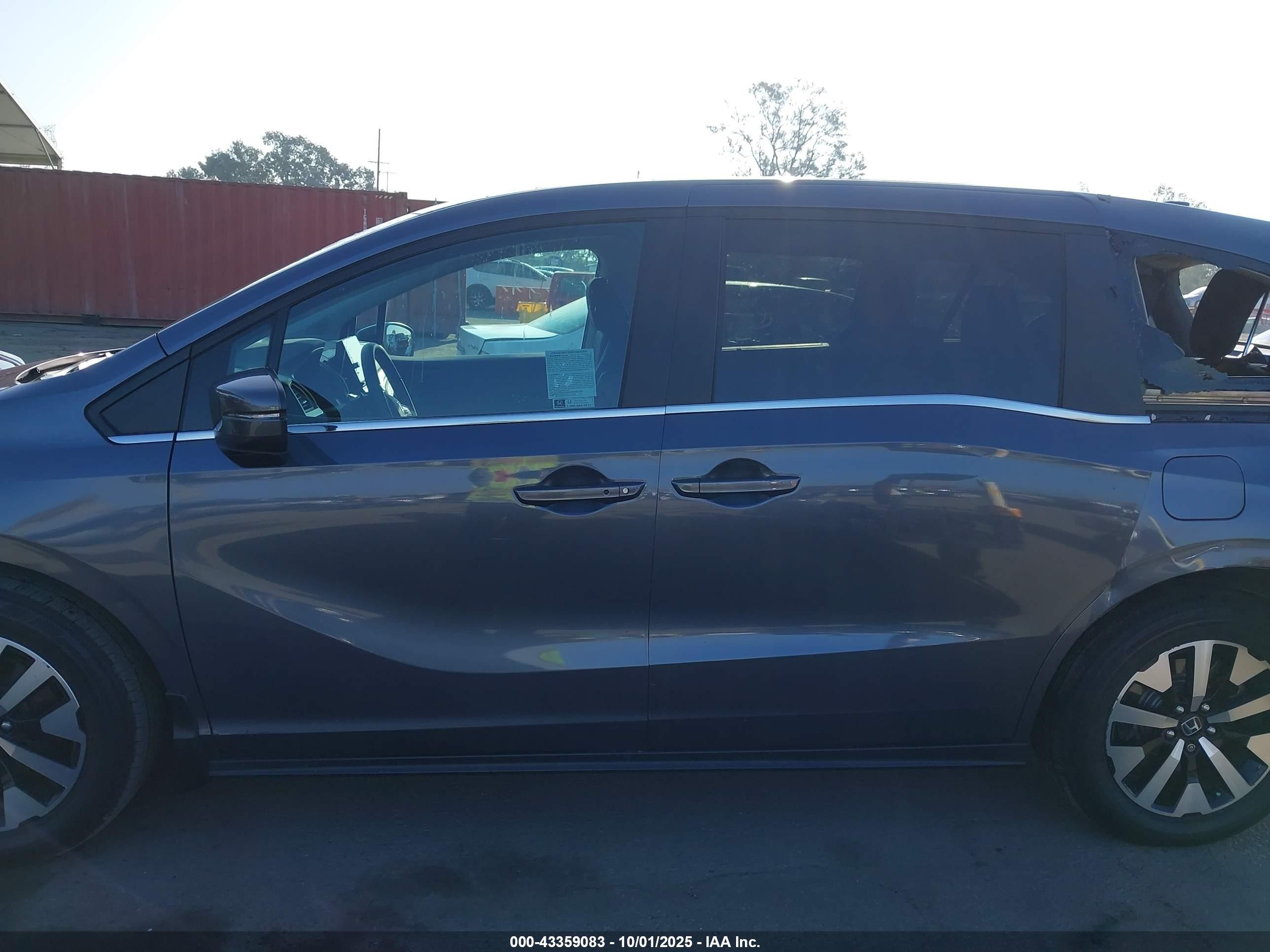 2025 Honda Odyssey Ex-l Серый vin: 5FNRL6H66SB076255