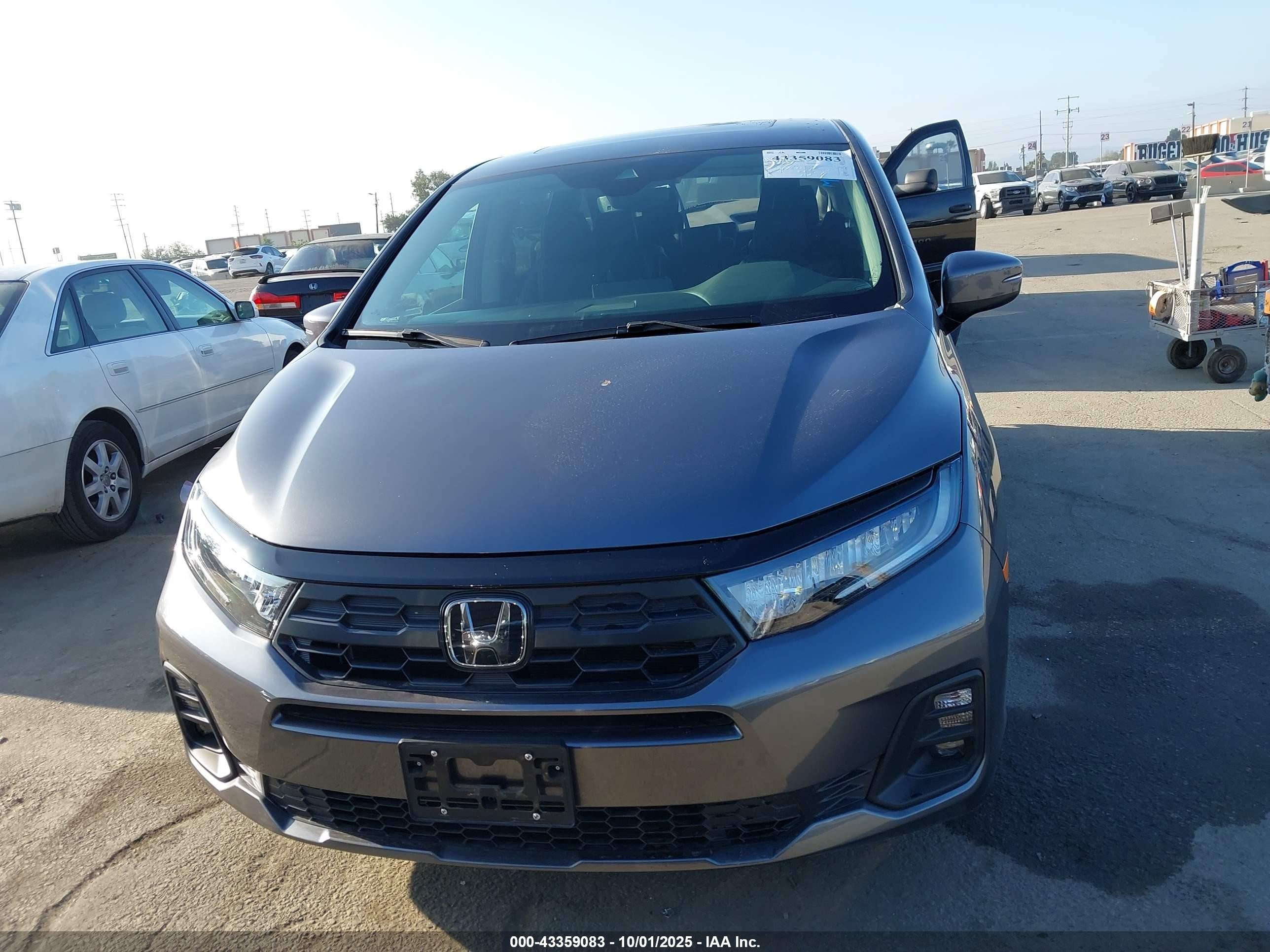2025 Honda Odyssey Ex-l Серый vin: 5FNRL6H66SB076255