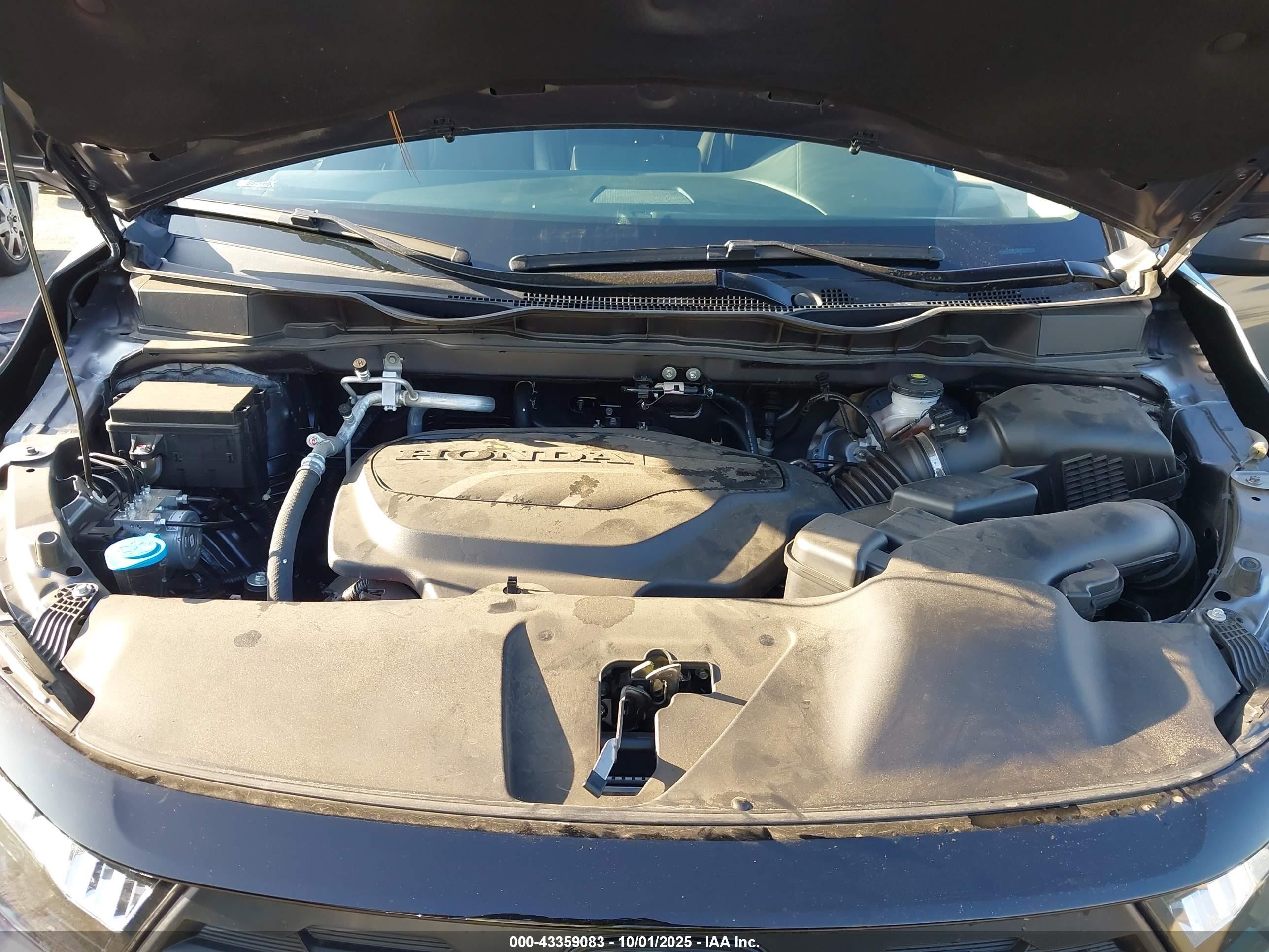 2025 Honda Odyssey Ex-l Серый vin: 5FNRL6H66SB076255