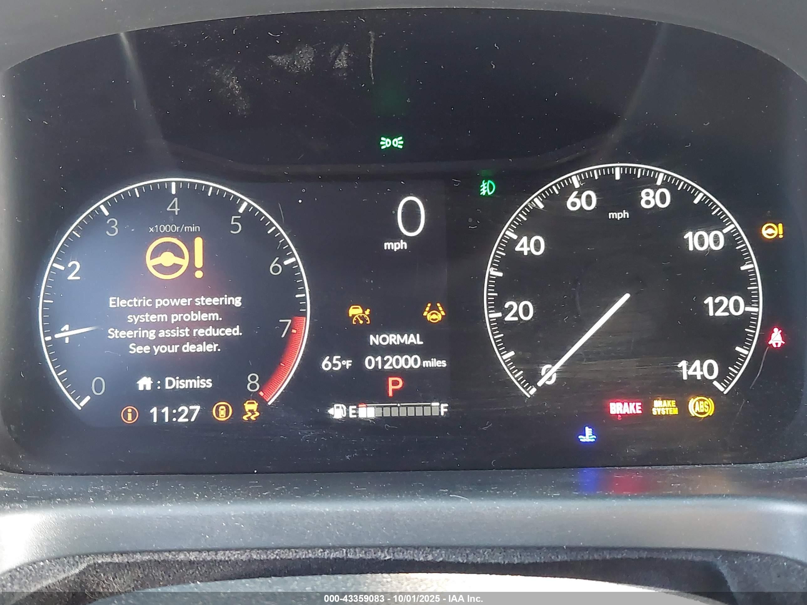 2025 Honda Odyssey Ex-l Серый vin: 5FNRL6H66SB076255