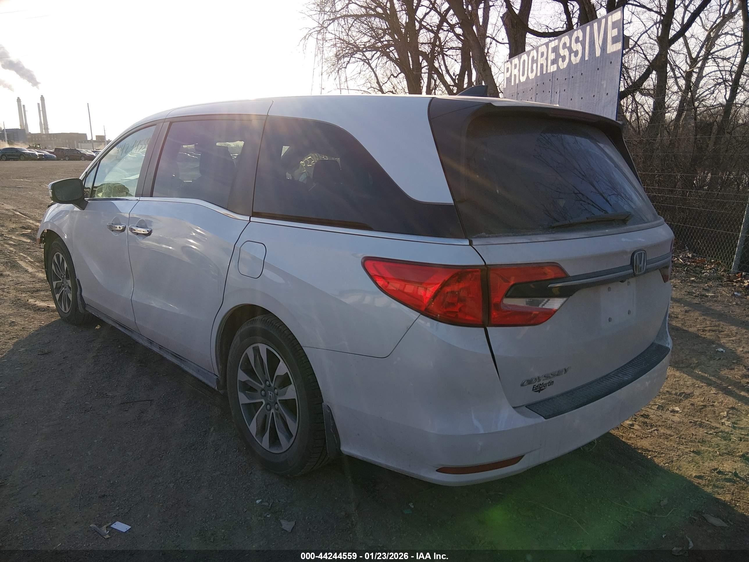 2023 Honda Odyssey Ex-l White vin: 5FNRL6H67PB003581