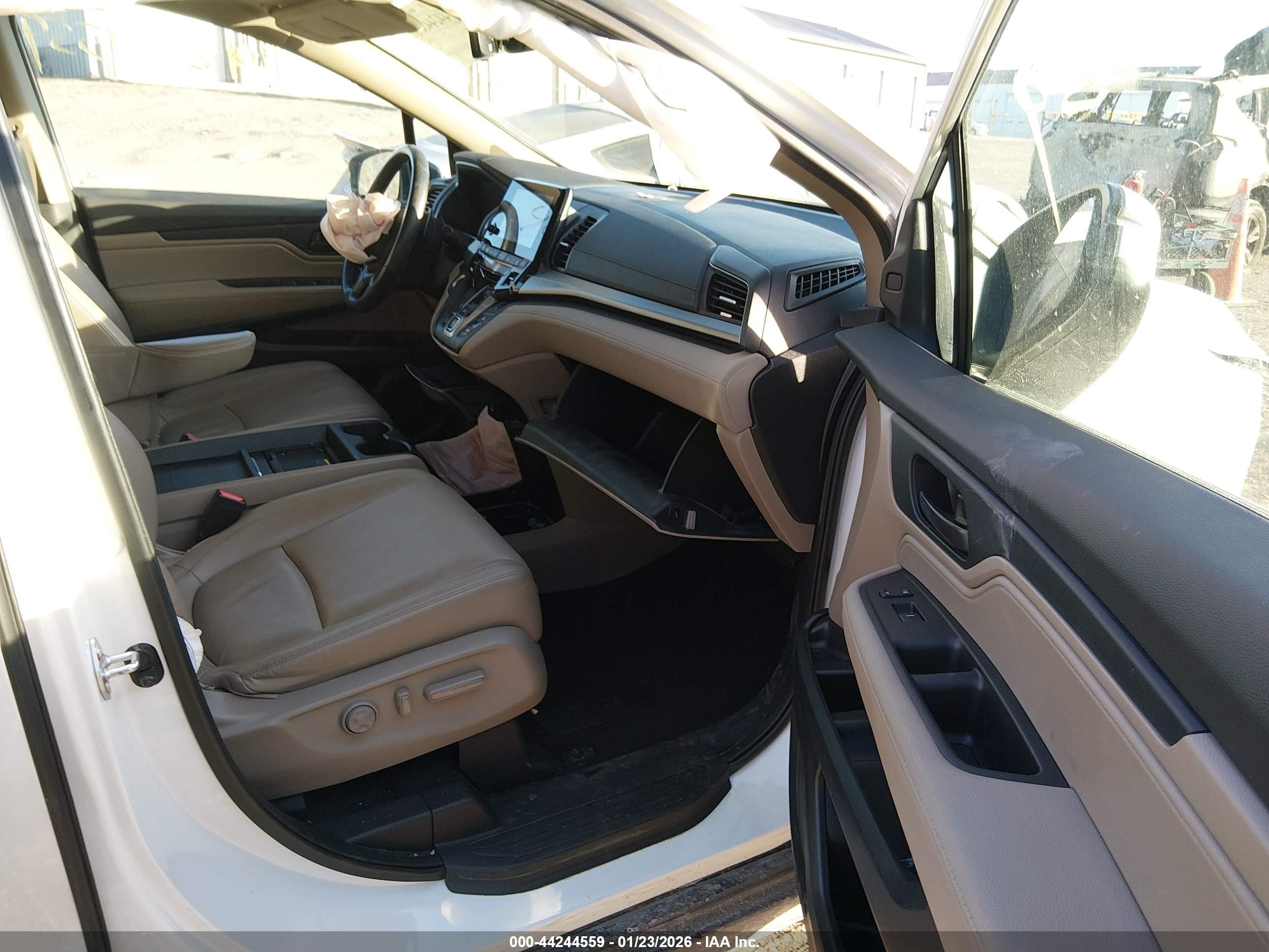 2023 Honda Odyssey Ex-l White vin: 5FNRL6H67PB003581