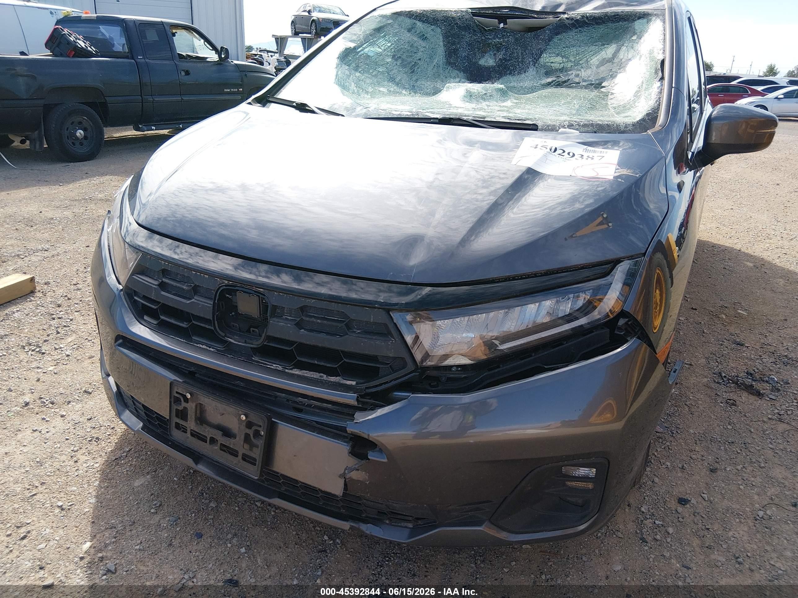 2025 Honda Odyssey Ex-l Серый vin: 5FNRL6H67SB074000