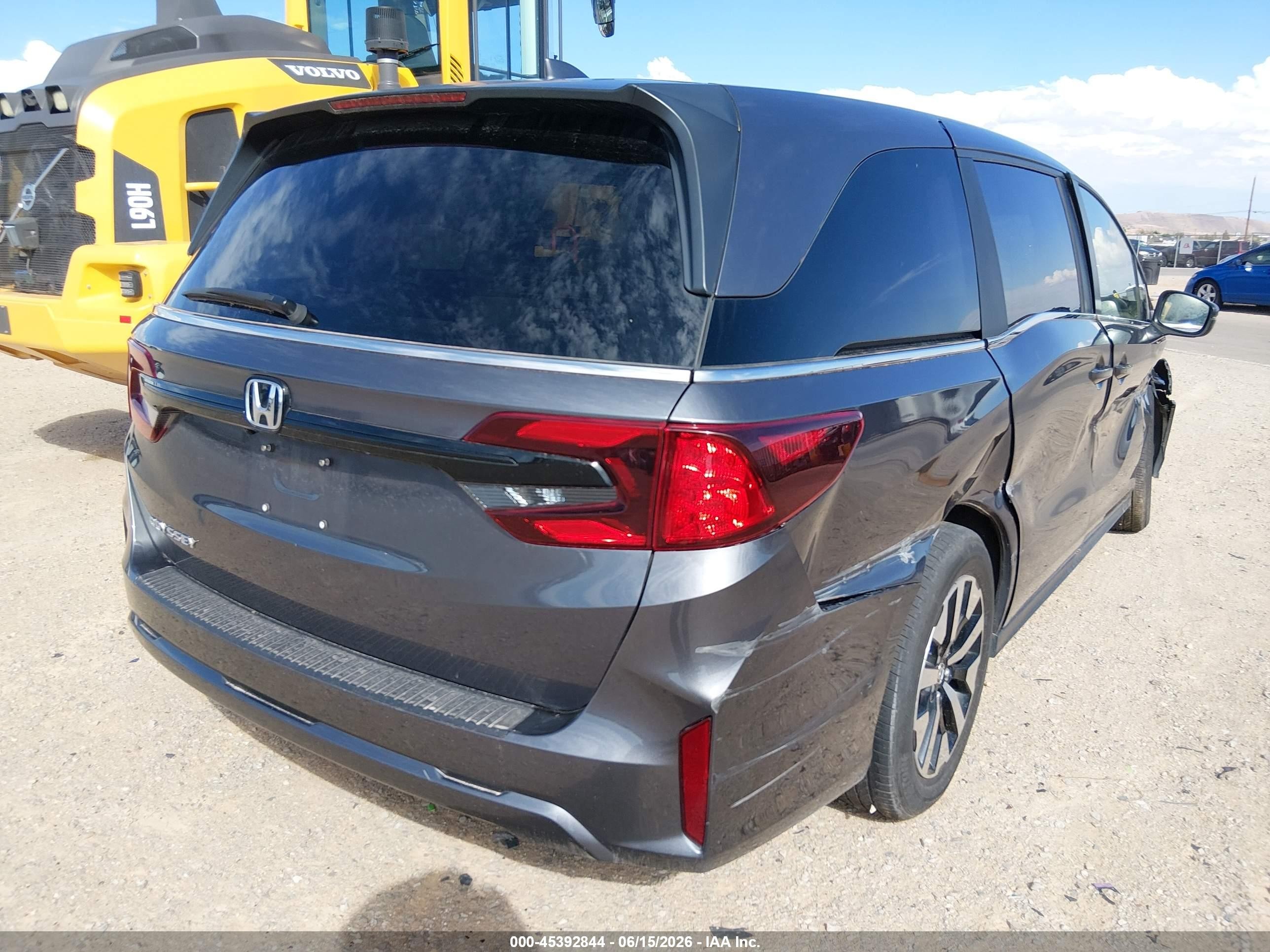 2025 Honda Odyssey Ex-l Серый vin: 5FNRL6H67SB074000