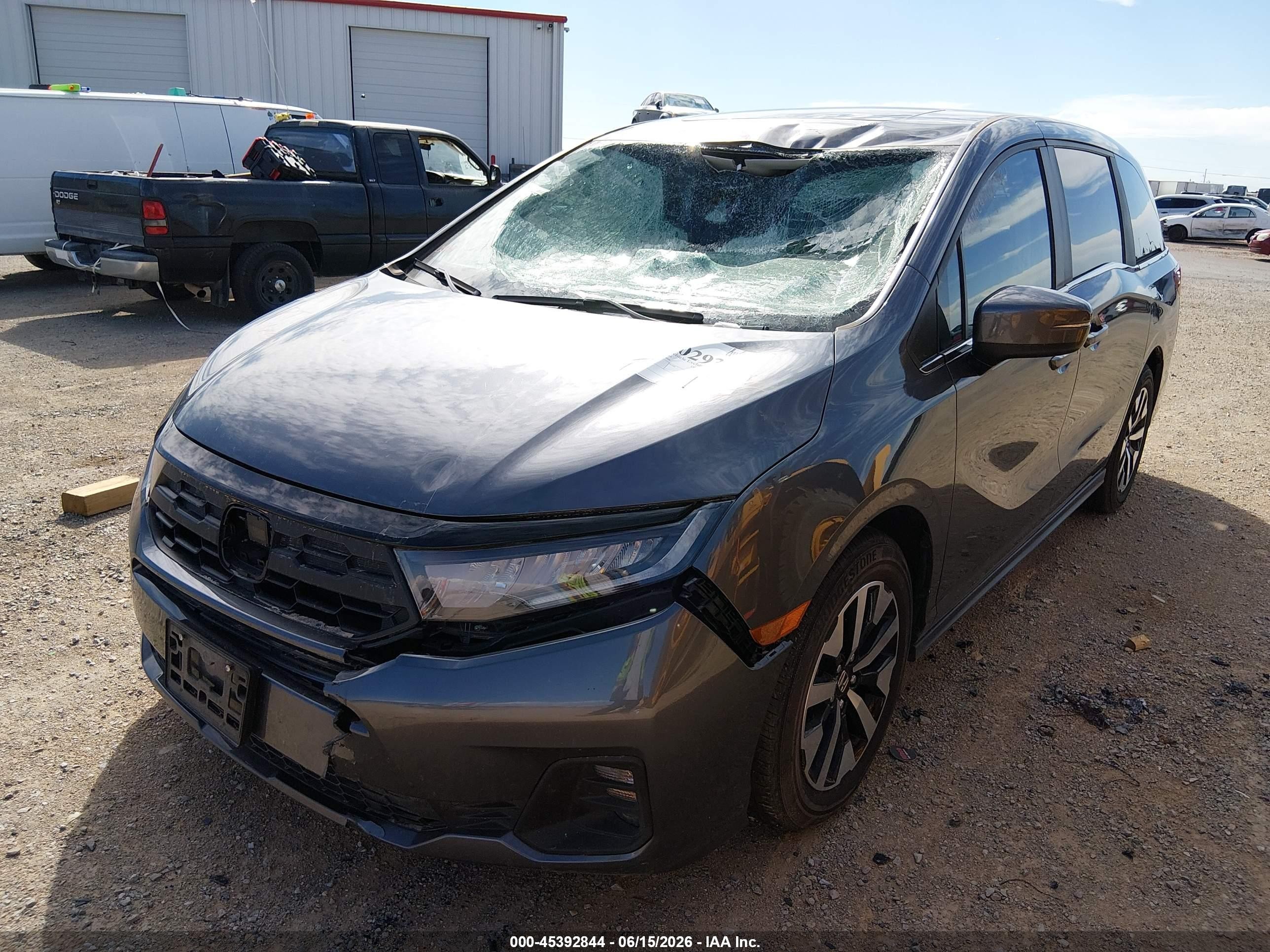 2025 Honda Odyssey Ex-l Серый vin: 5FNRL6H67SB074000