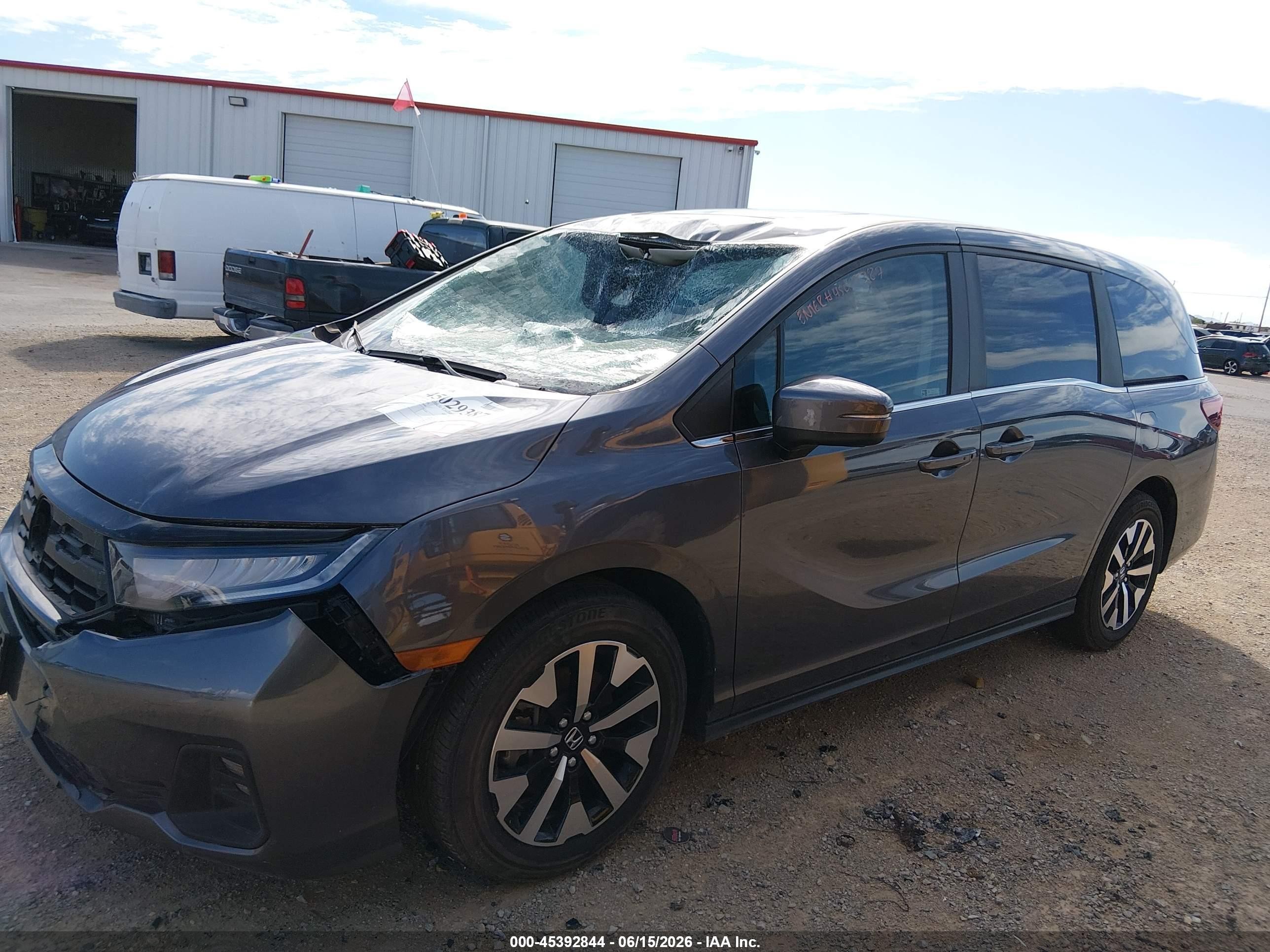 2025 Honda Odyssey Ex-l Серый vin: 5FNRL6H67SB074000