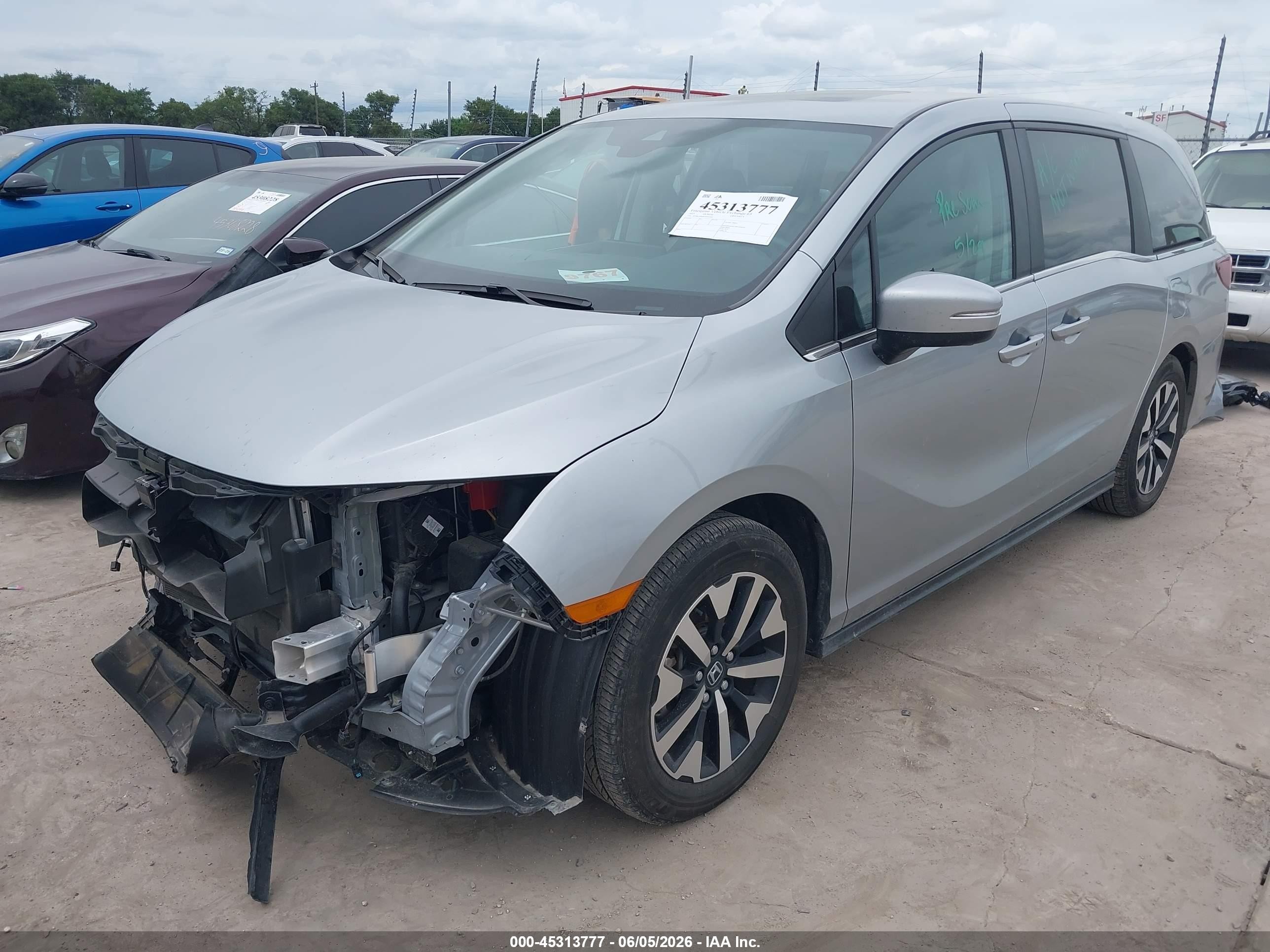 2025 Honda Odyssey Ex-l Серебряный vin: 5FNRL6H68SB056699