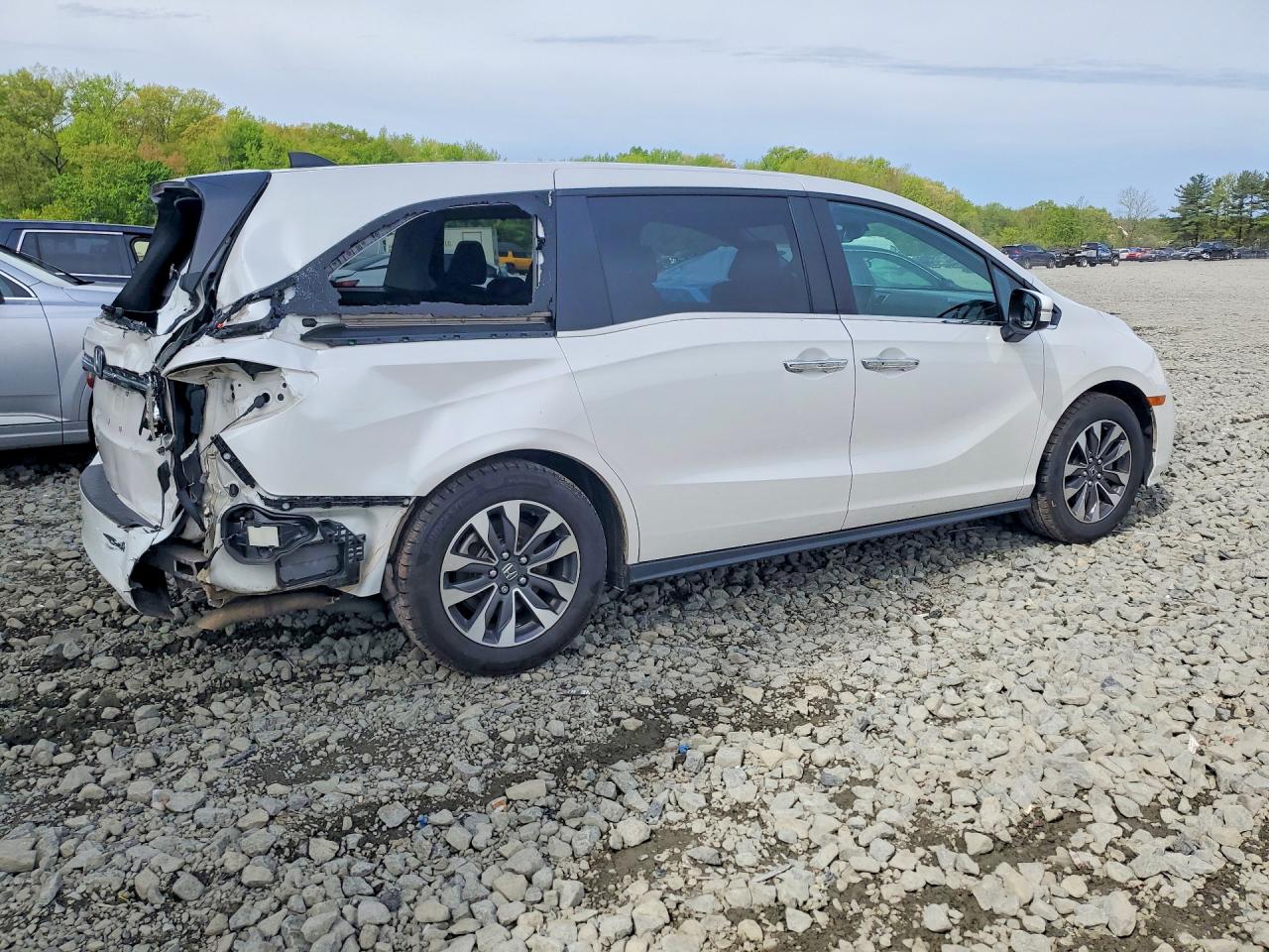 2024 Honda Odyssey Exl White vin: 5FNRL6H69RB064806
