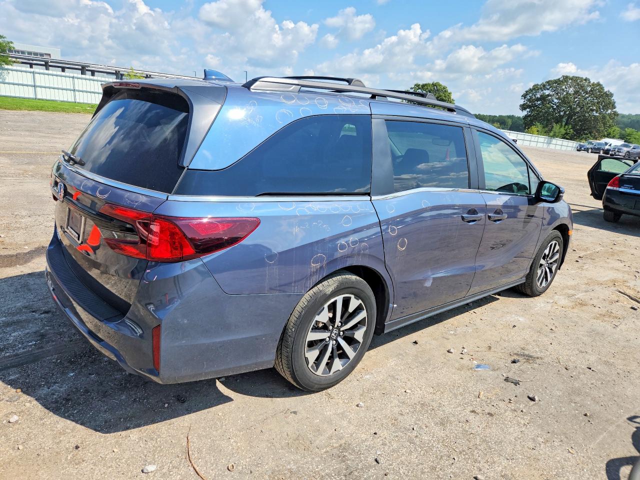 2025 Honda Odyssey Exl Blue vin: 5FNRL6H69SB040656