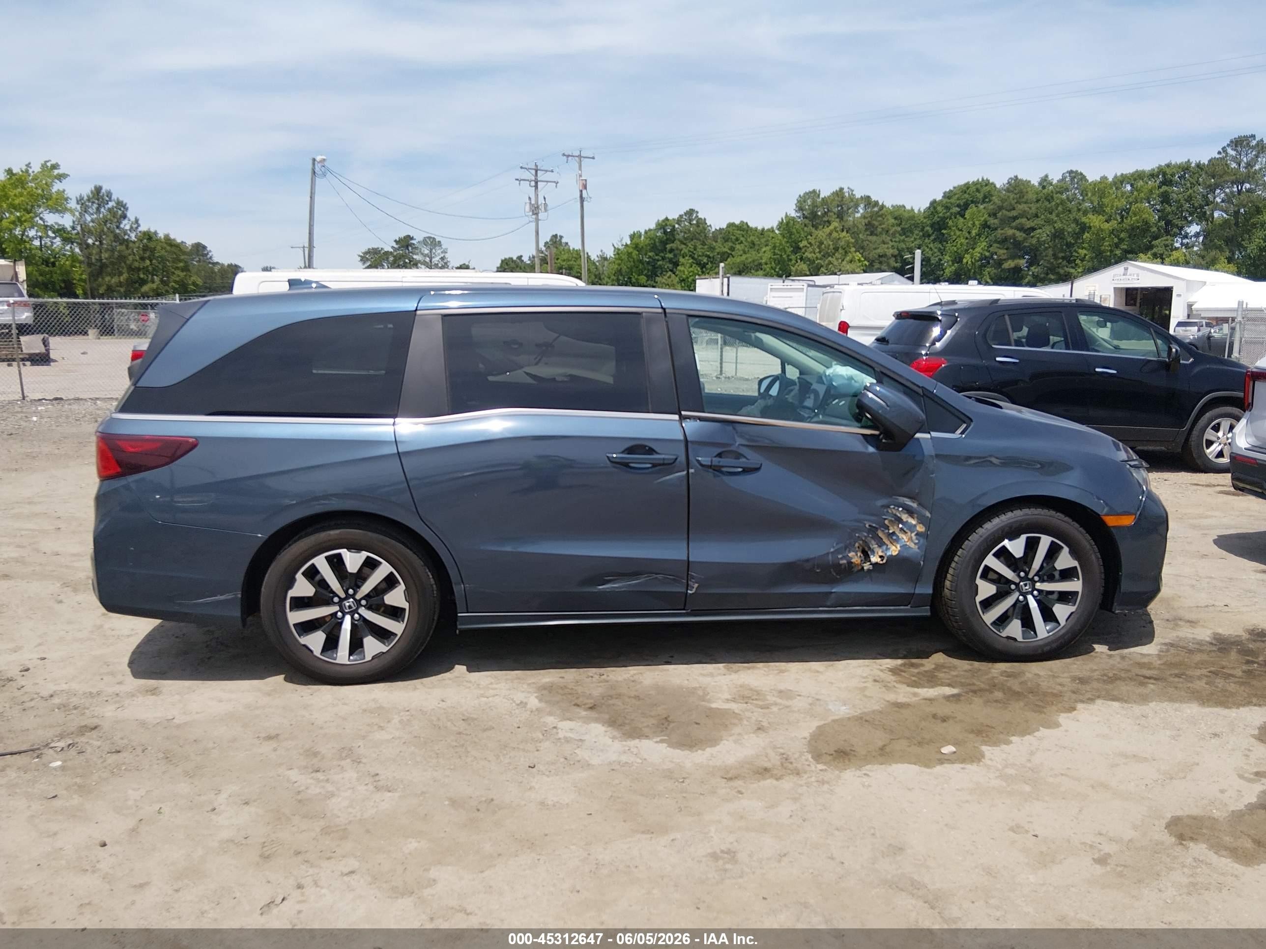 2025 Honda Odyssey Ex-l Gray vin: 5FNRL6H69SB062737