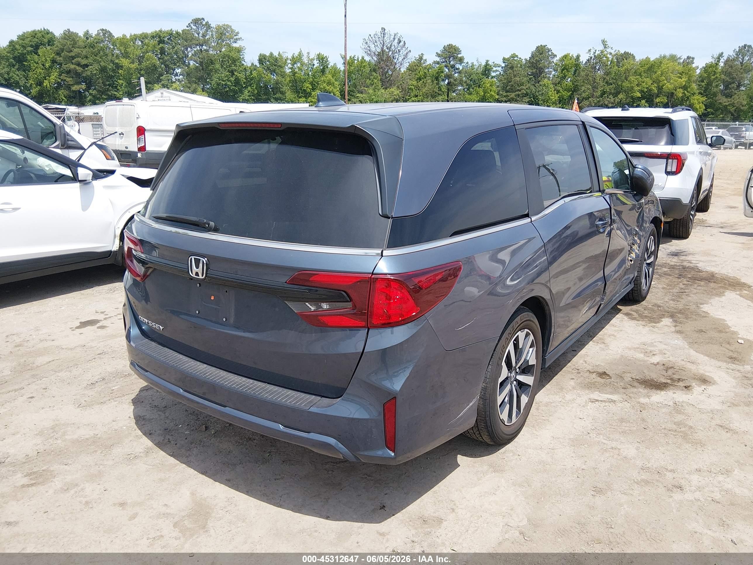 2025 Honda Odyssey Ex-l Gray vin: 5FNRL6H69SB062737