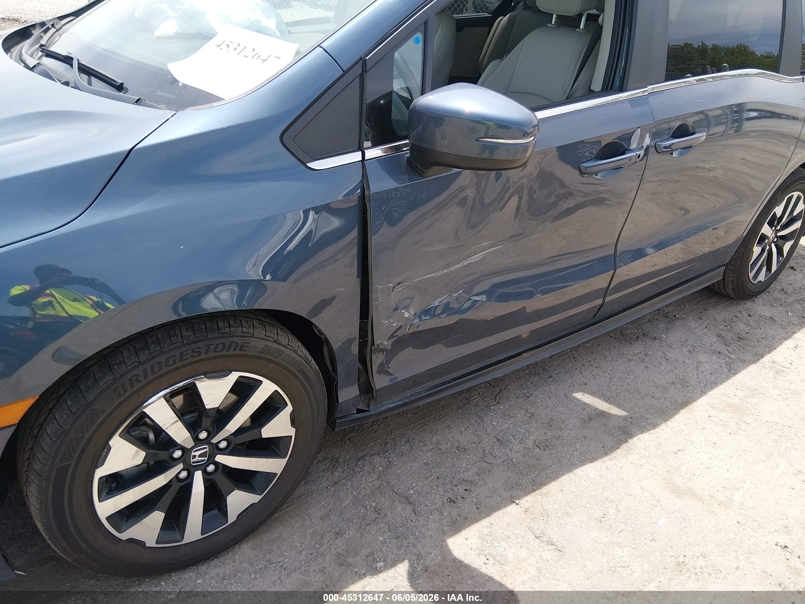 2025 Honda Odyssey Ex-l Gray vin: 5FNRL6H69SB062737