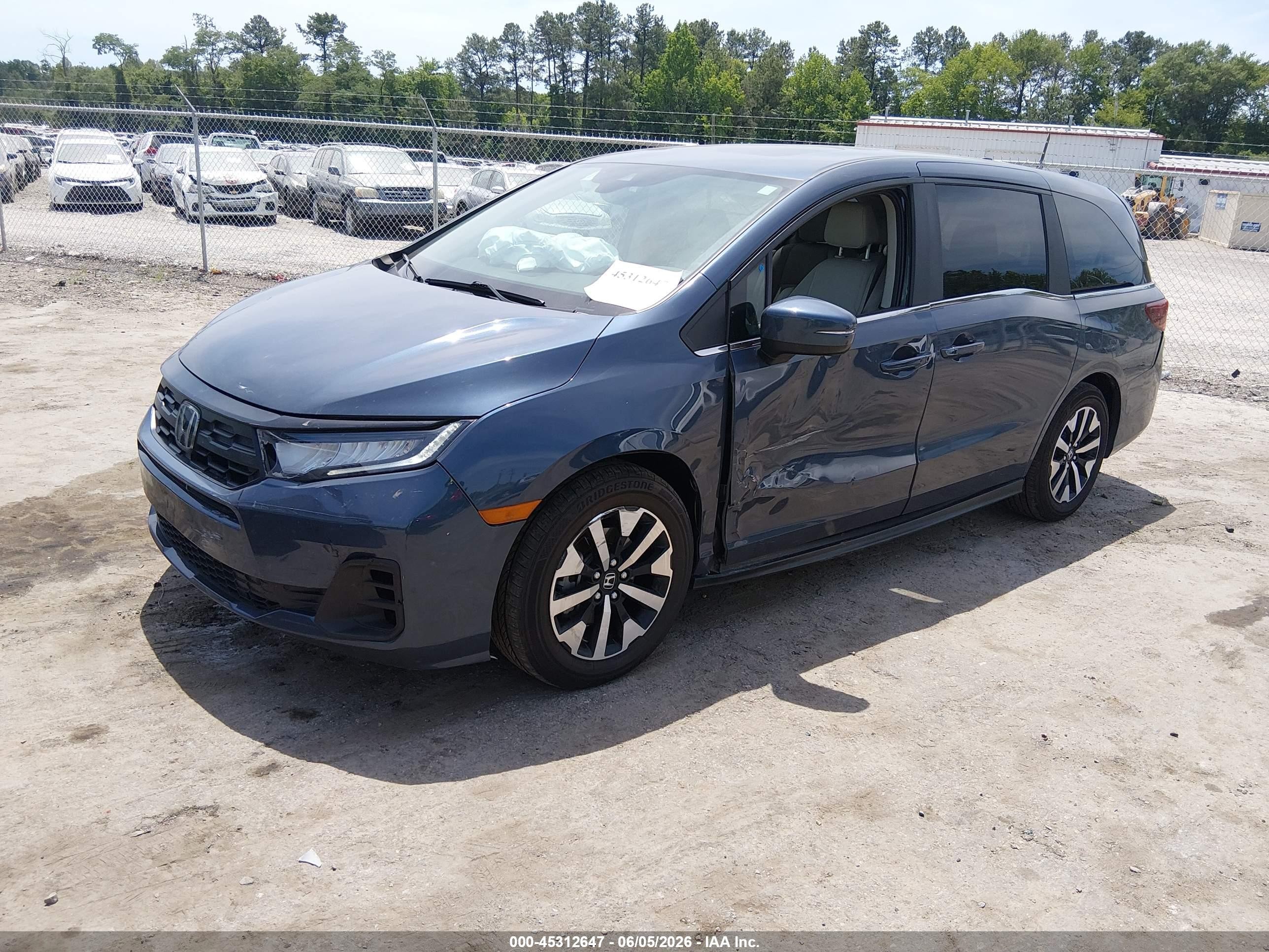 2025 Honda Odyssey Ex-l Gray vin: 5FNRL6H69SB062737
