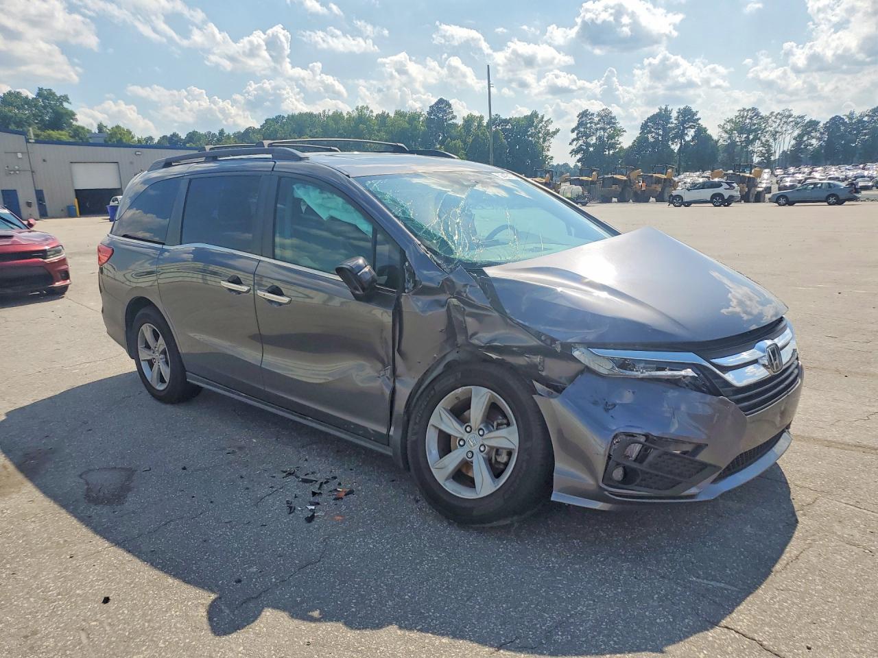 2018 Honda Odyssey Exl Gray vin: 5FNRL6H70JB092524