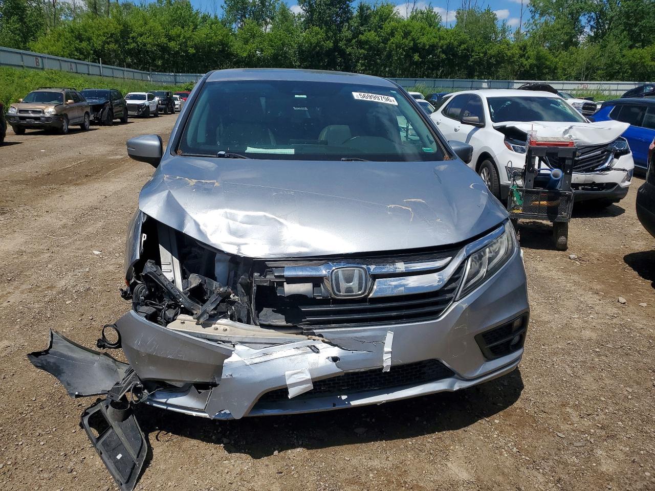 2019 Honda Odyssey Exl Silver vin: 5FNRL6H70KB128987