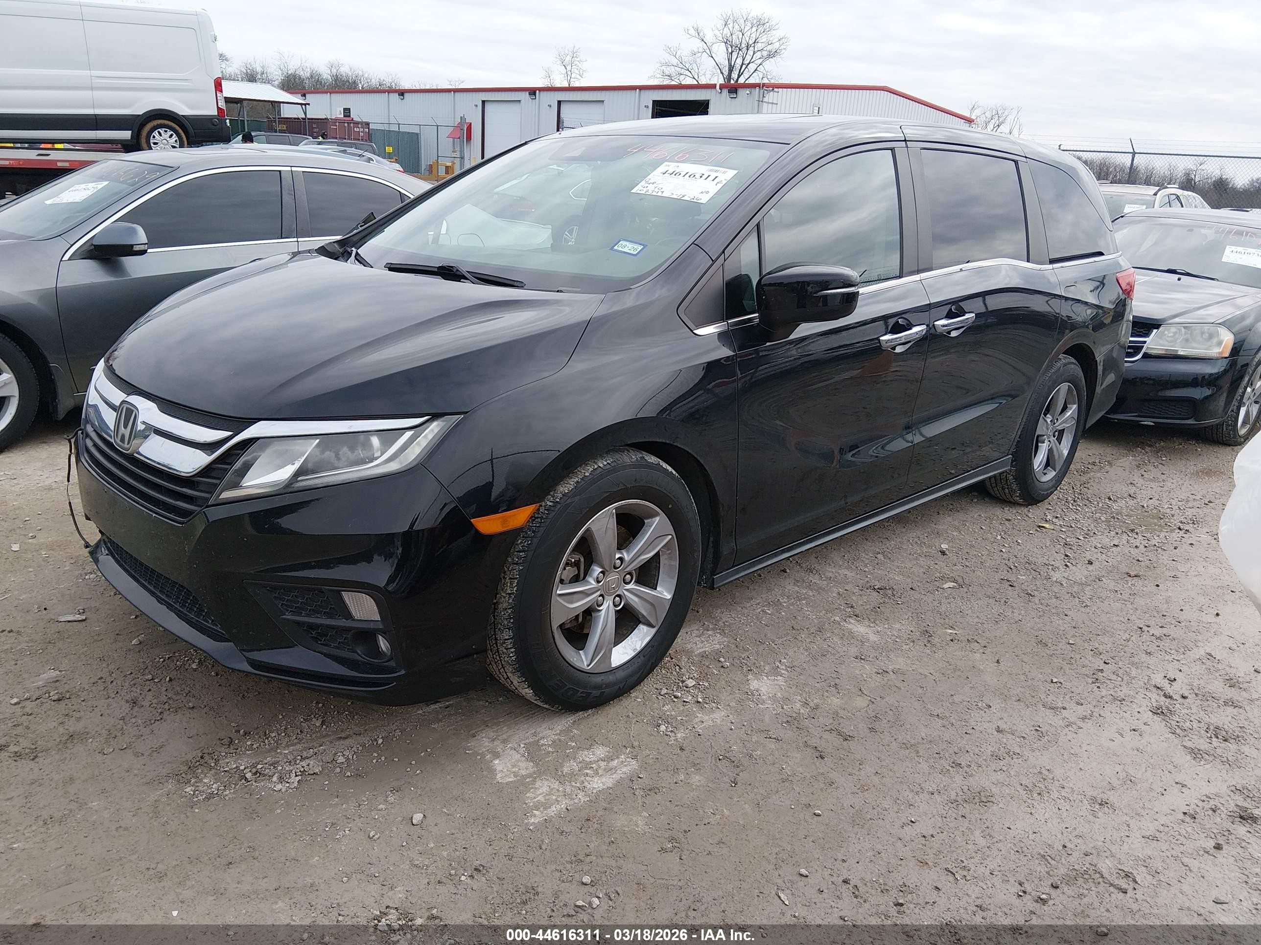 2018 Honda Odyssey Ex-l Black vin: 5FNRL6H71JB032218