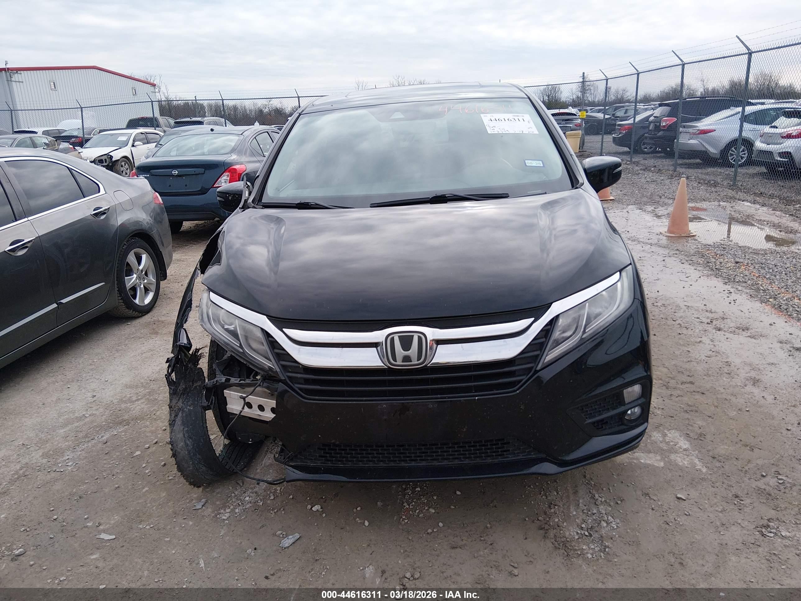 2018 Honda Odyssey Ex-l Black vin: 5FNRL6H71JB032218