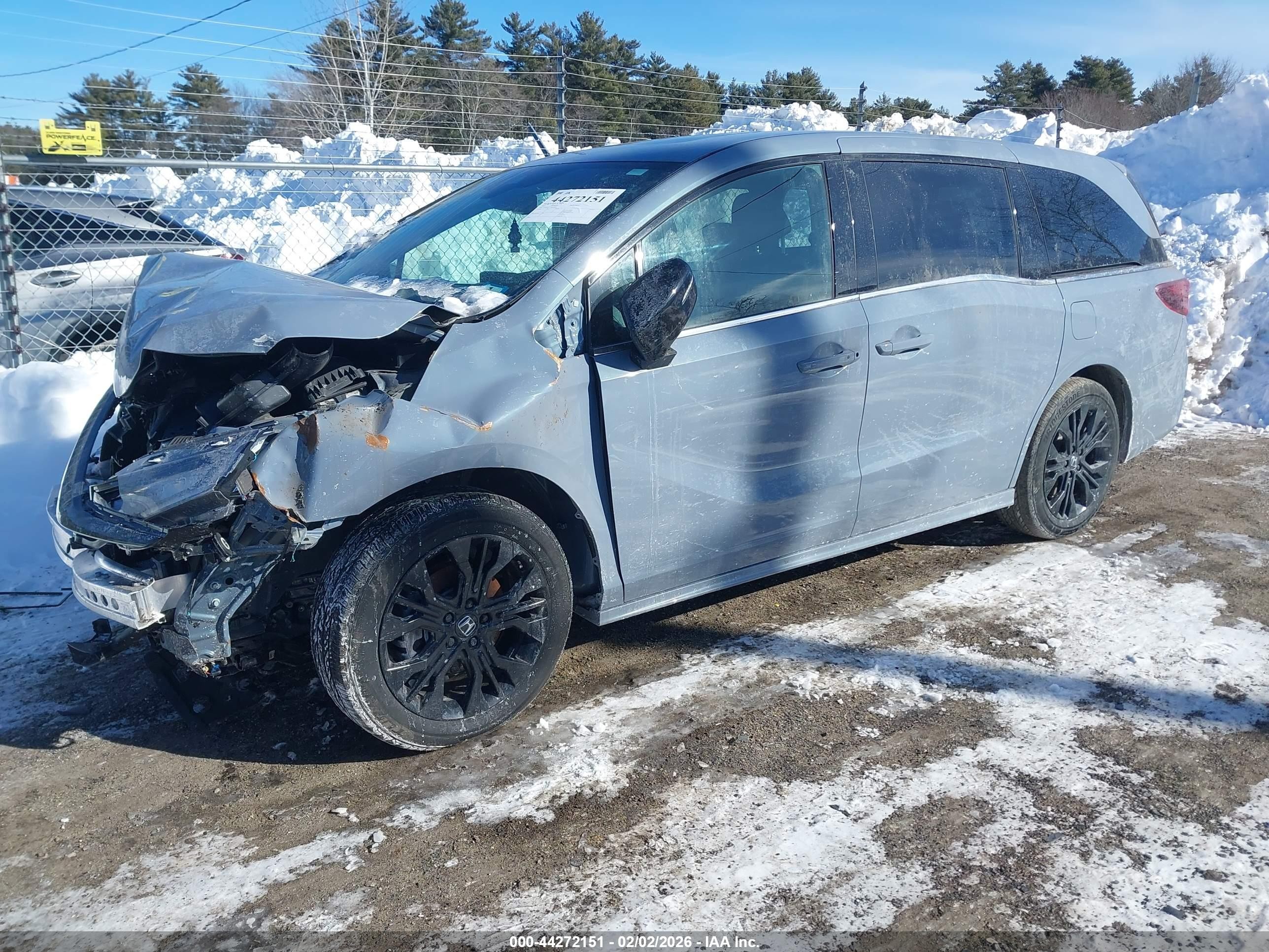 2025 Honda Odyssey Sport-l Gray vin: 5FNRL6H71SB028560