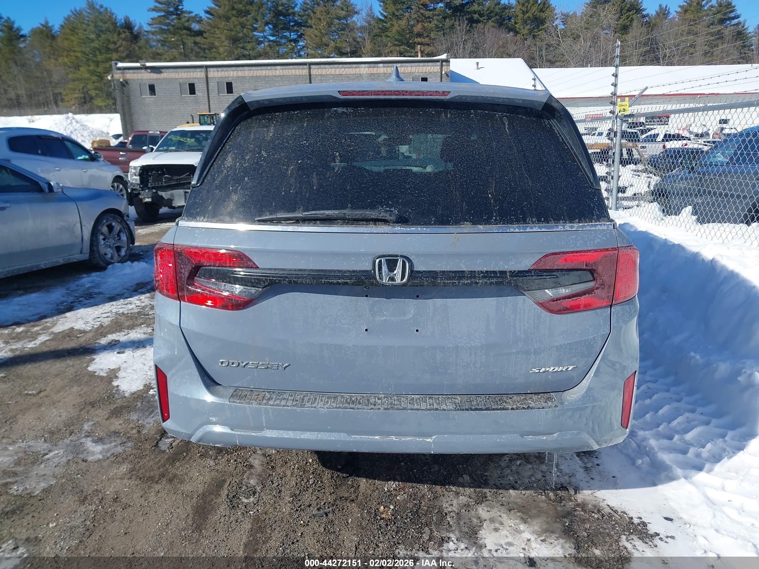 2025 Honda Odyssey Sport-l Gray vin: 5FNRL6H71SB028560