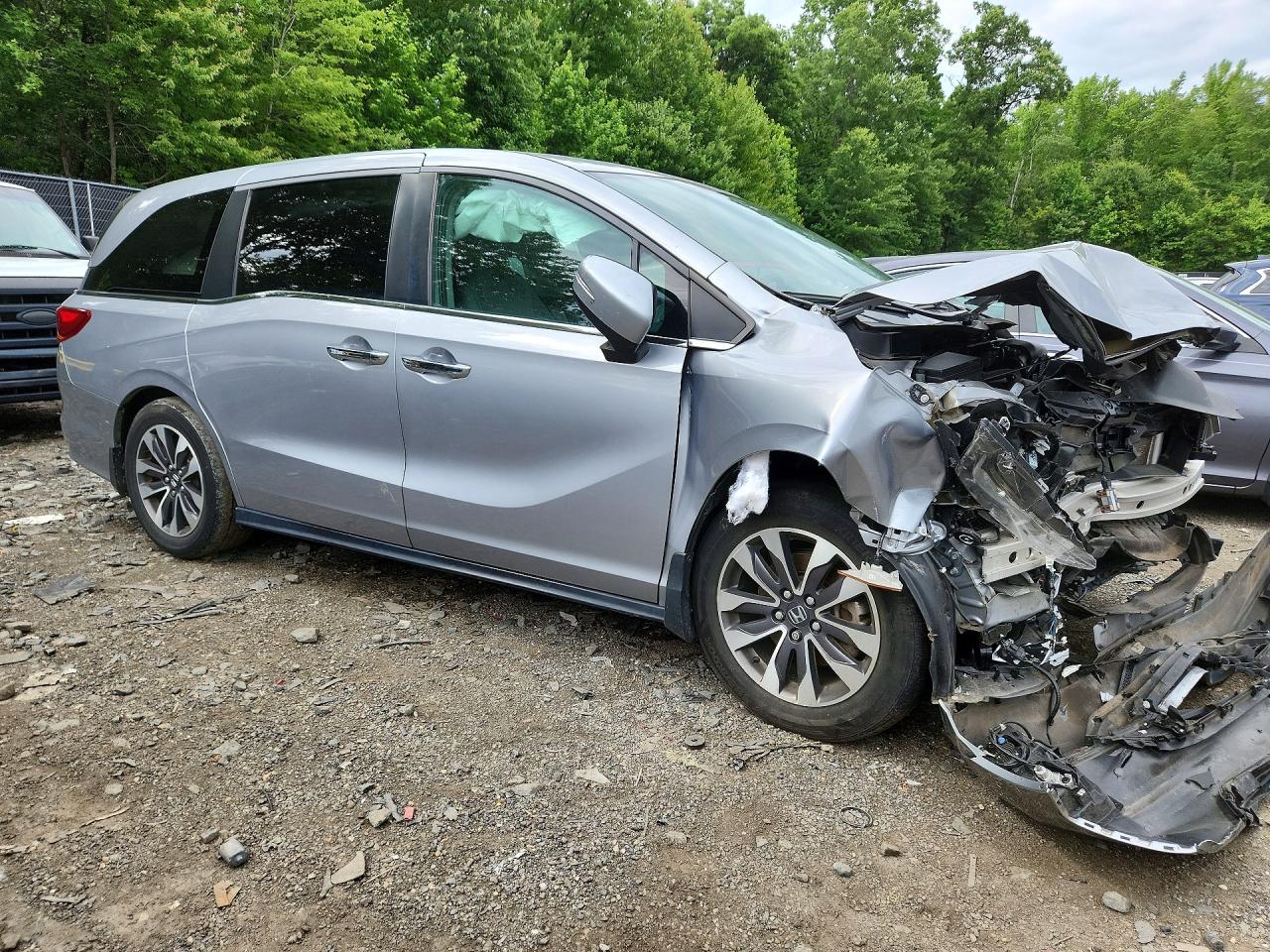 2021 Honda Odyssey Exl Silver vin: 5FNRL6H72MB028991
