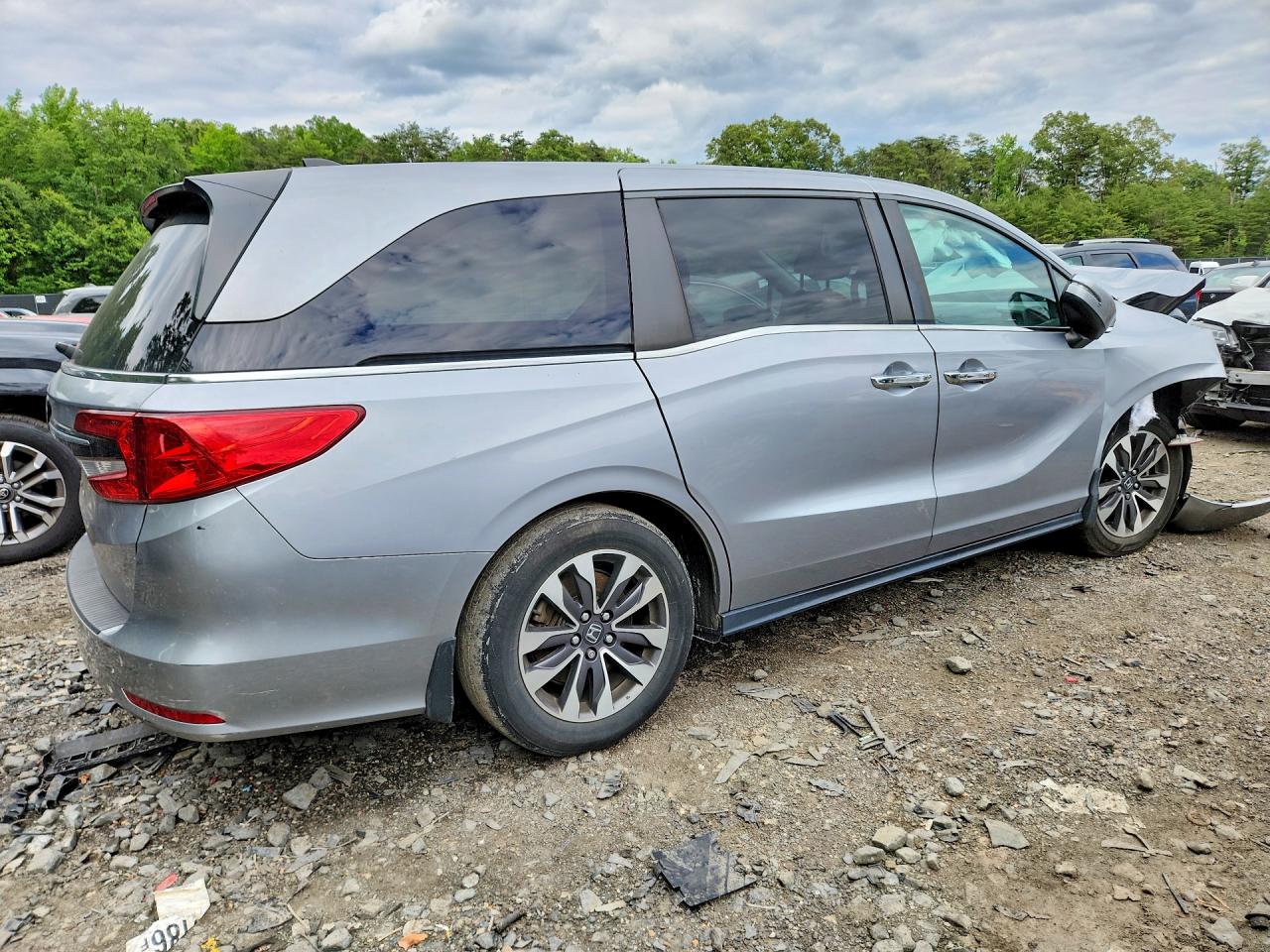 2021 Honda Odyssey Exl Silver vin: 5FNRL6H72MB028991