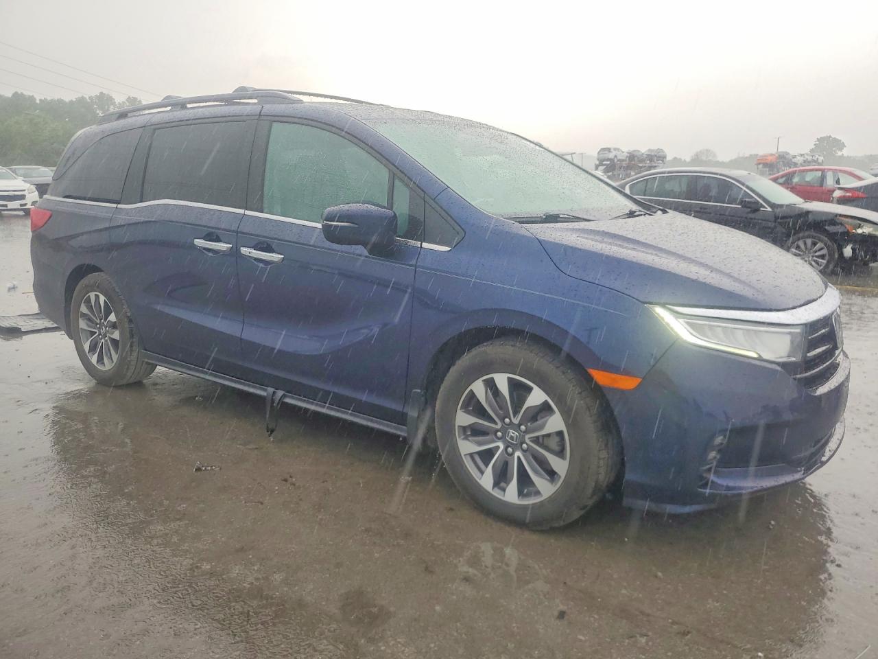 2022 Honda Odyssey Exl Blue vin: 5FNRL6H72NB021217