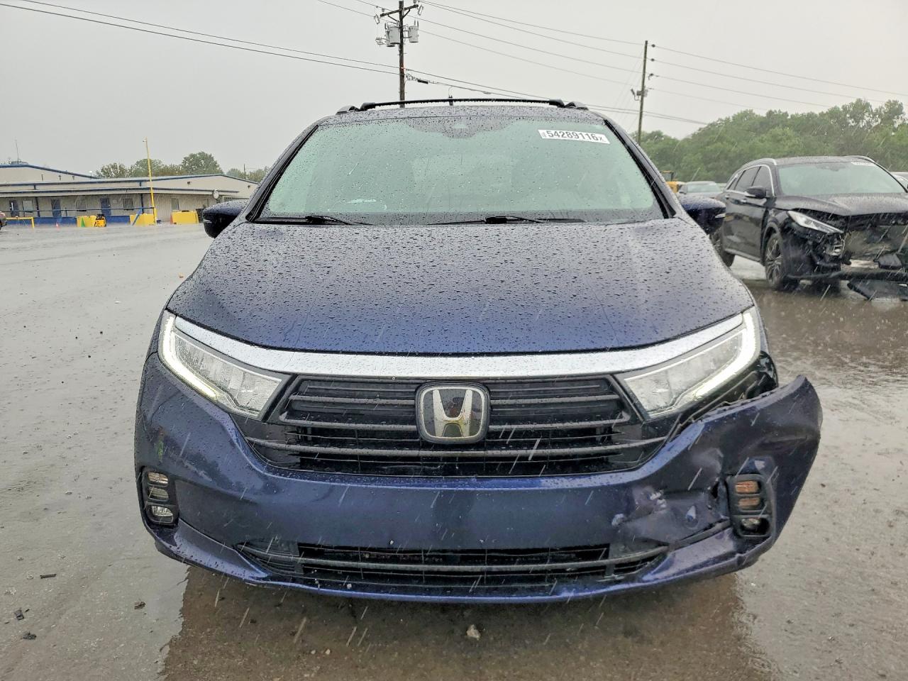 2022 Honda Odyssey Exl Blue vin: 5FNRL6H72NB021217