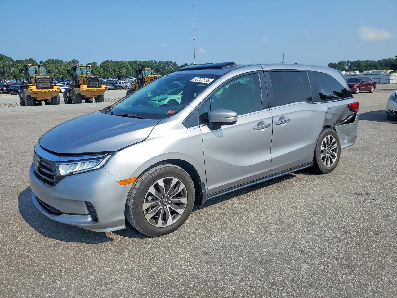 2022 Honda Odyssey Exl Silver vin: 5FNRL6H72NB055819
