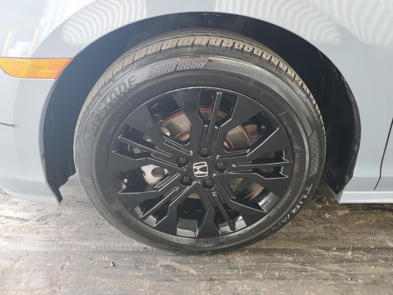 2025 Honda Odyssey Sport-l Серый vin: 5FNRL6H72SB051278 Damage: Left Front Wheel, Curb Rash, 6 To 7 Inches