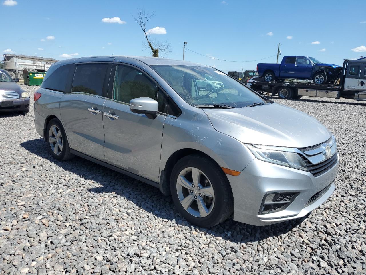 2018 Honda Odyssey Exl Gray vin: 5FNRL6H73JB075359