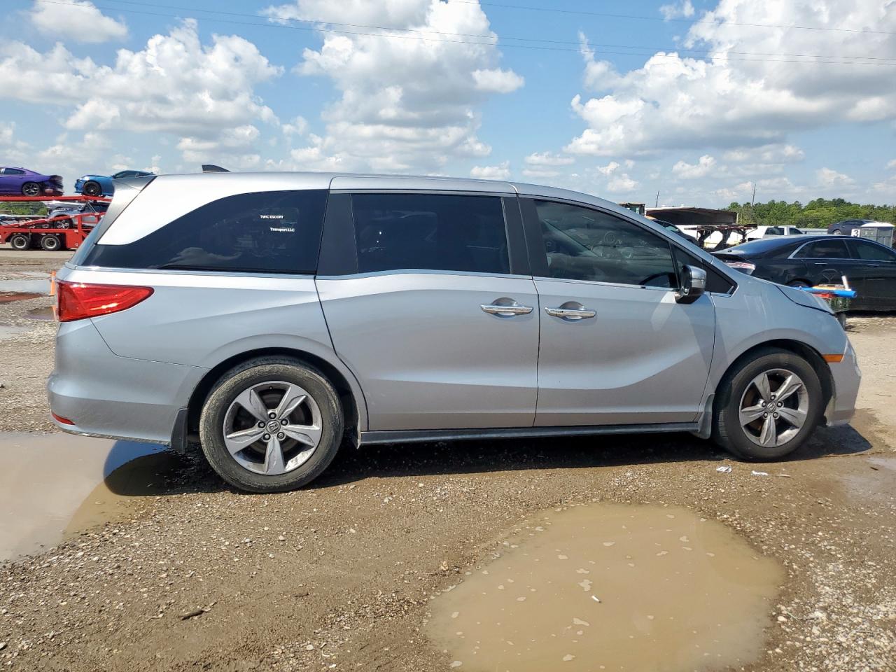 2018 Honda Odyssey Ex-l Silver vin: 5FNRL6H73JB108442