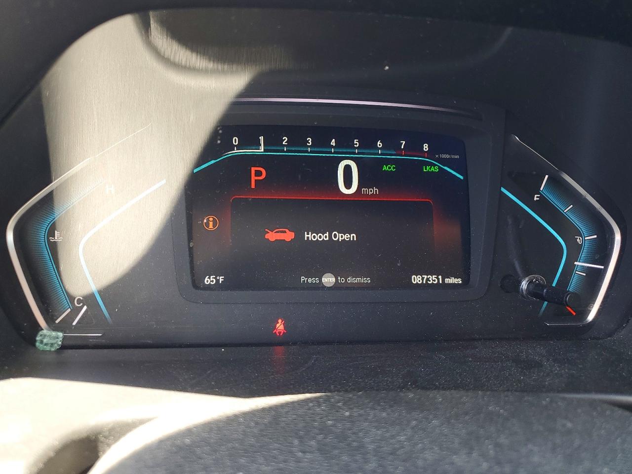 2019 Honda Odyssey Exl White vin: 5FNRL6H73KB091126
