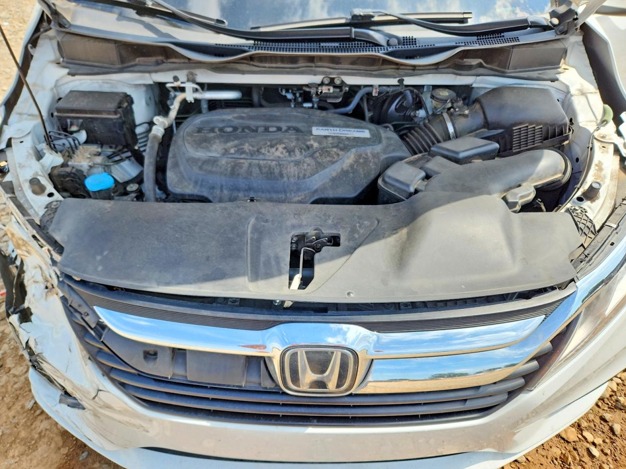 2020 Honda Odyssey Exl White vin: 5FNRL6H73LB038024