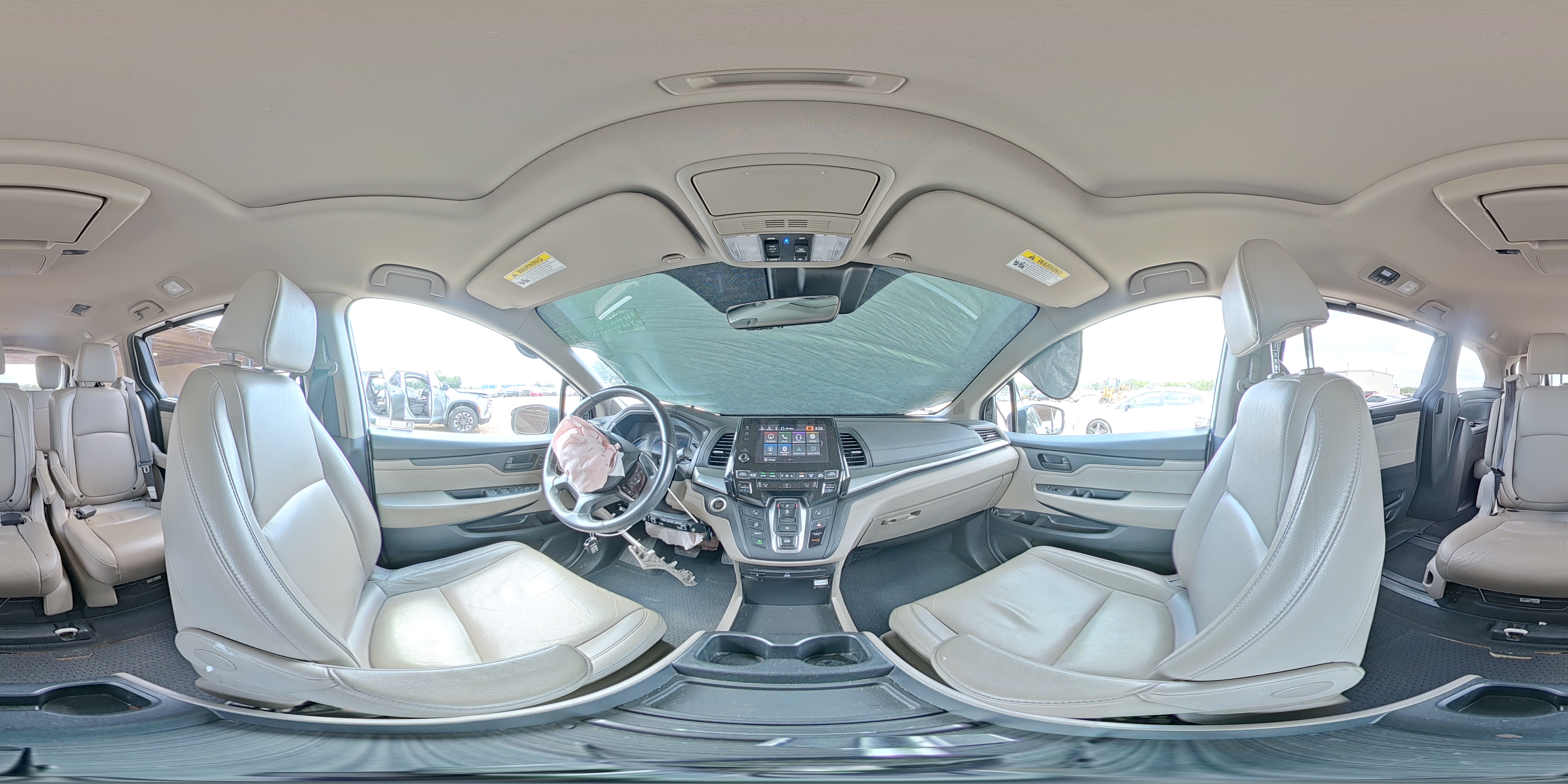 2020 Honda Odyssey Exl White vin: 5FNRL6H73LB038024