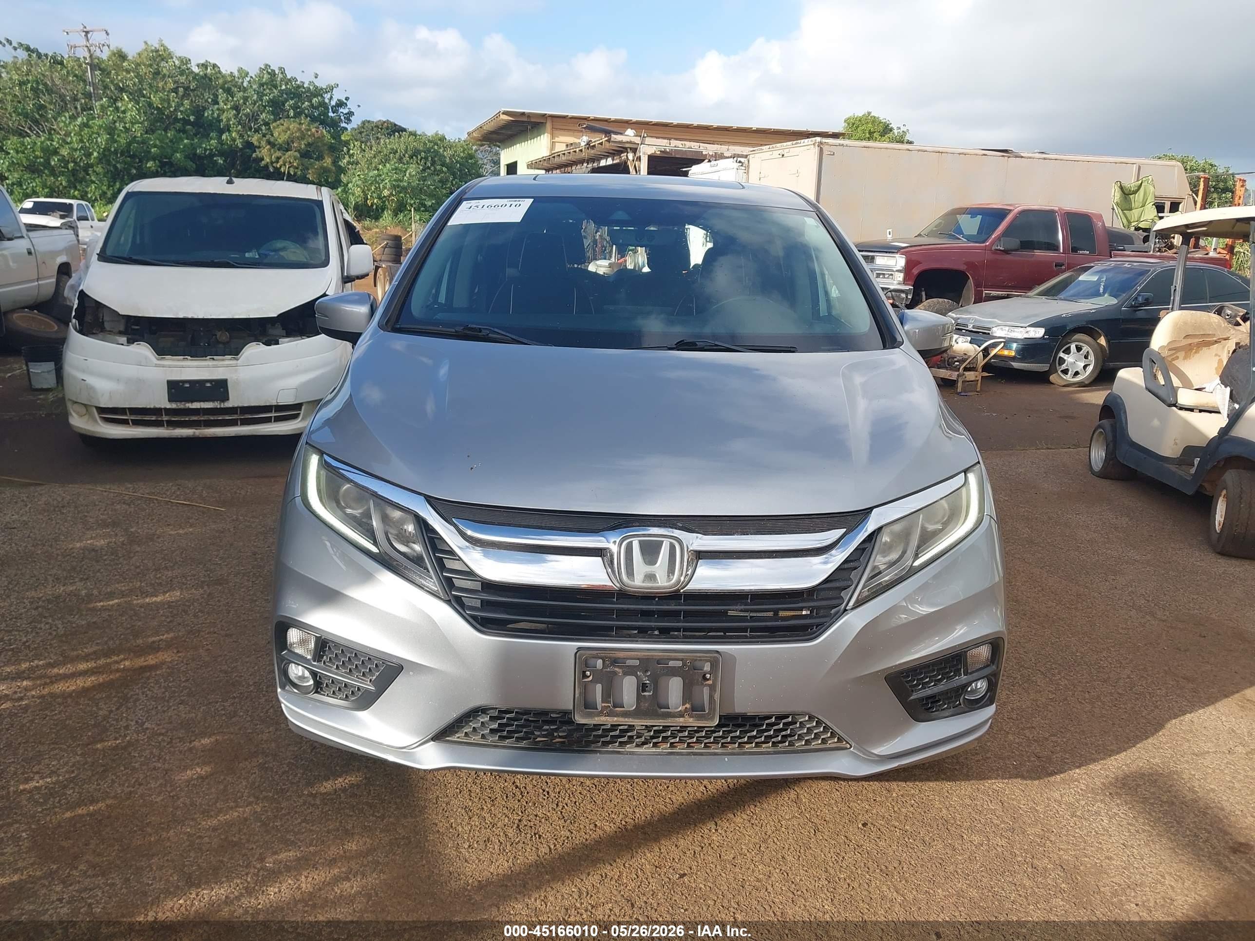 2018 Honda Odyssey Ex-l Silver vin: 5FNRL6H74JB071742