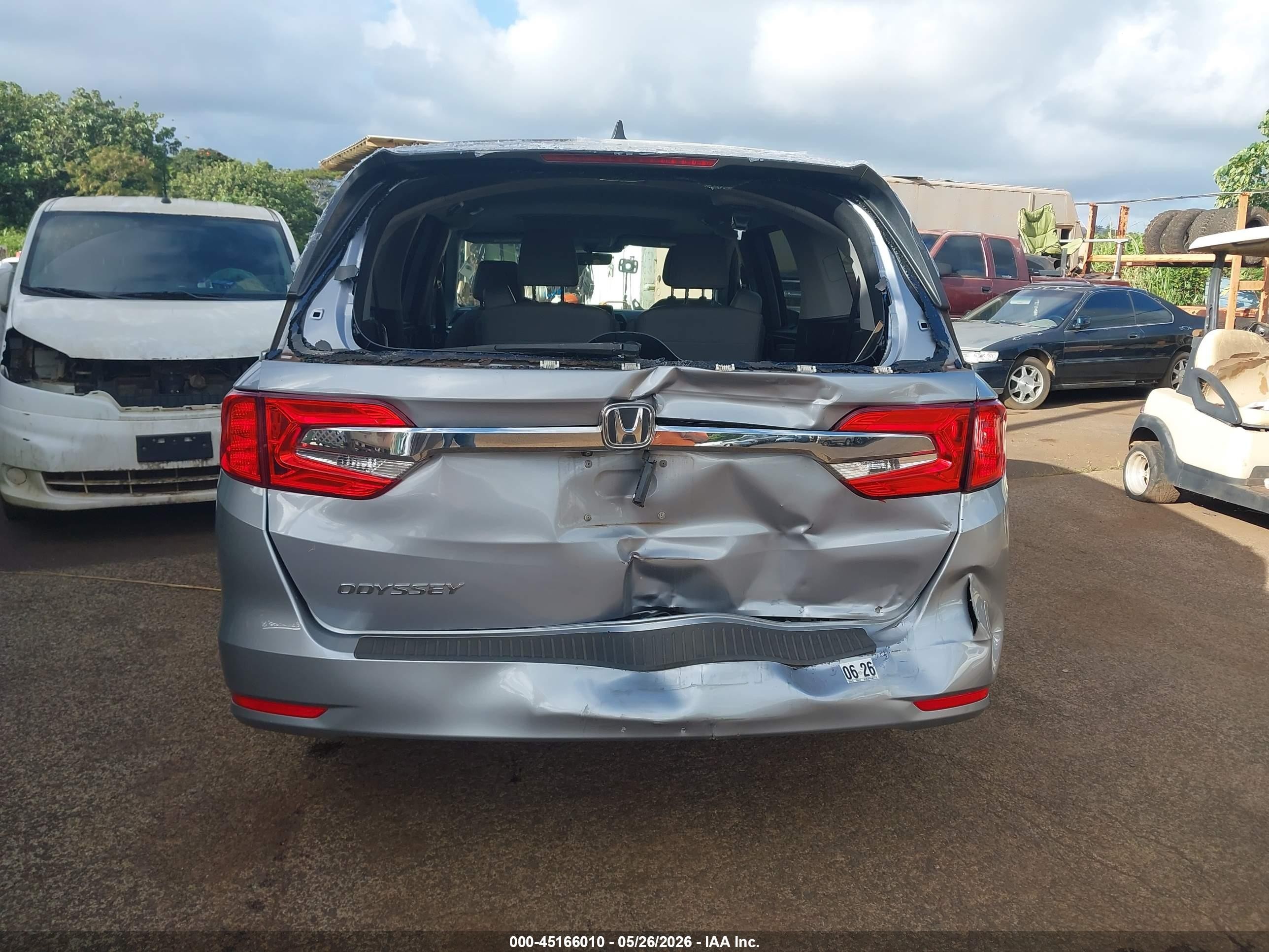 2018 Honda Odyssey Ex-l Silver vin: 5FNRL6H74JB071742