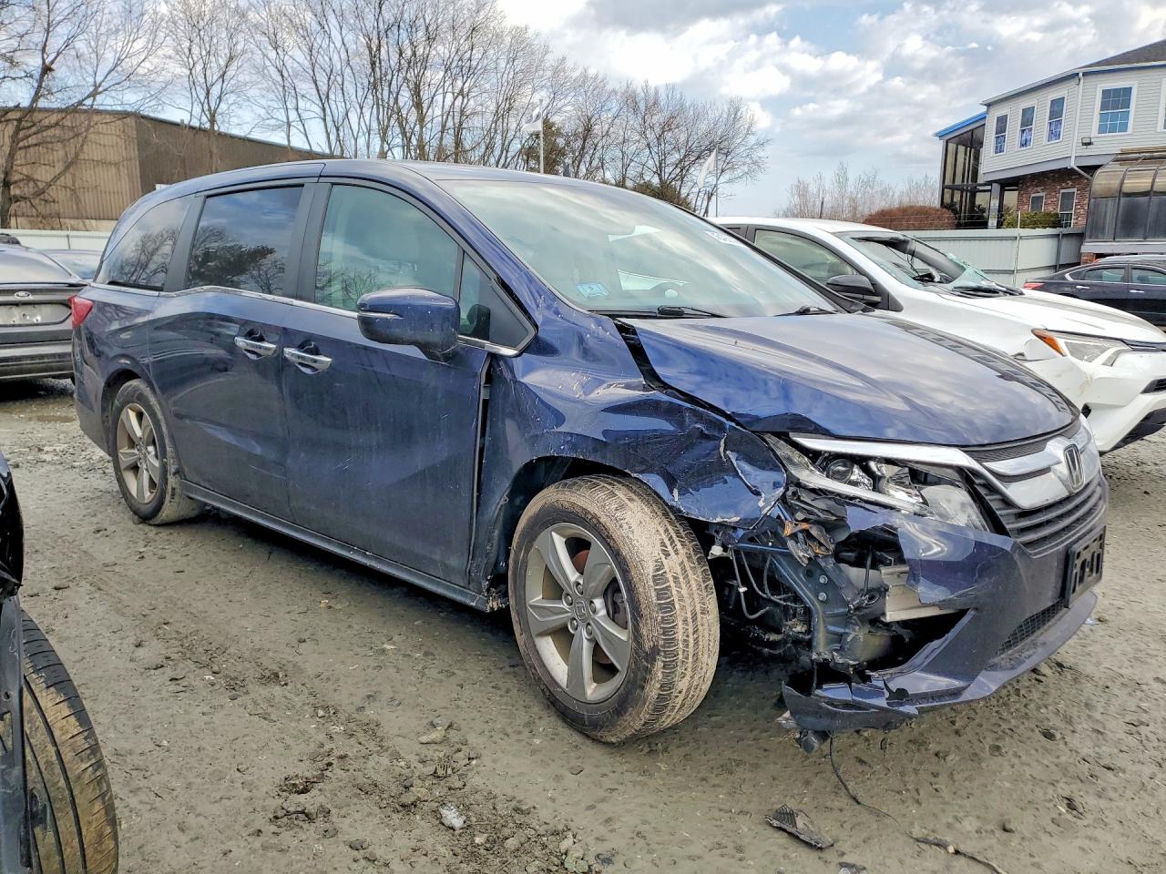 2019 Honda Odyssey Exl Blue vin: 5FNRL6H74KB118348