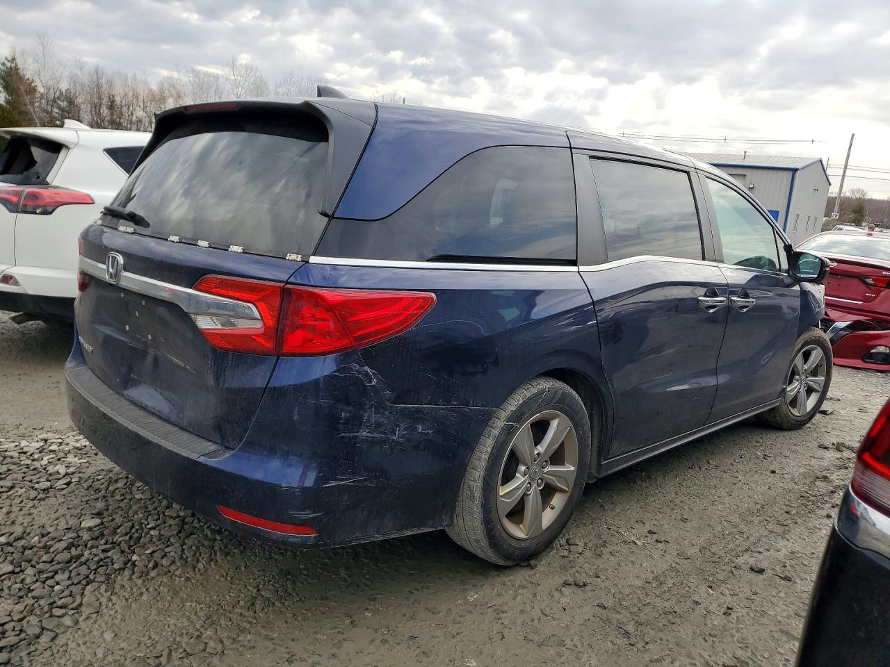 2019 Honda Odyssey Exl Blue vin: 5FNRL6H74KB118348