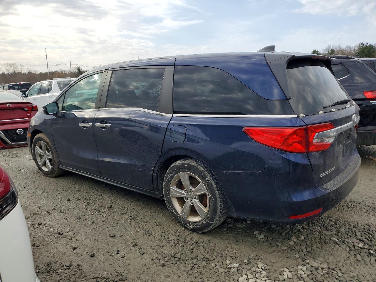 2019 Honda Odyssey Exl Blue vin: 5FNRL6H74KB118348