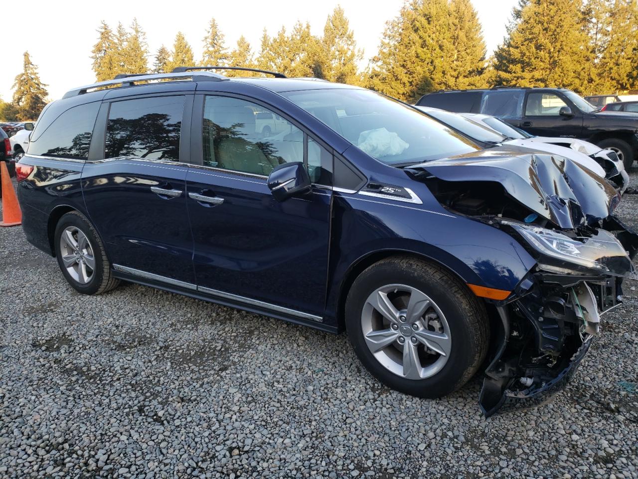 2020 Honda Odyssey Exl Blue vin: 5FNRL6H74LB023225