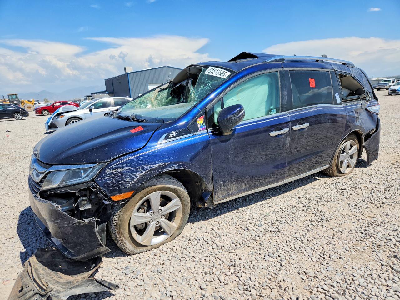2020 Honda Odyssey Exl Blue vin: 5FNRL6H74LB023225