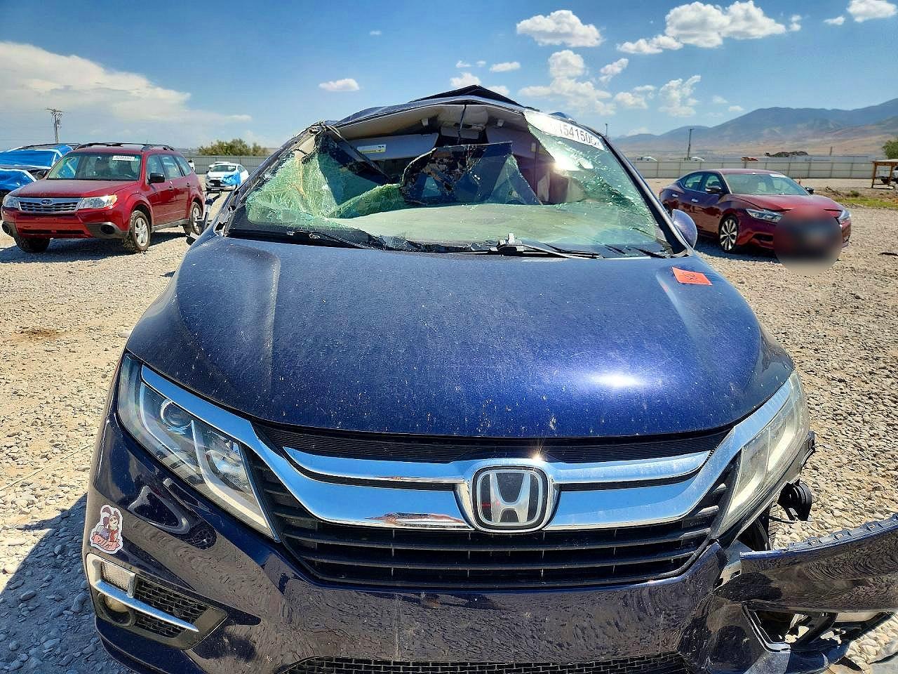 2020 Honda Odyssey Exl Blue vin: 5FNRL6H74LB023225