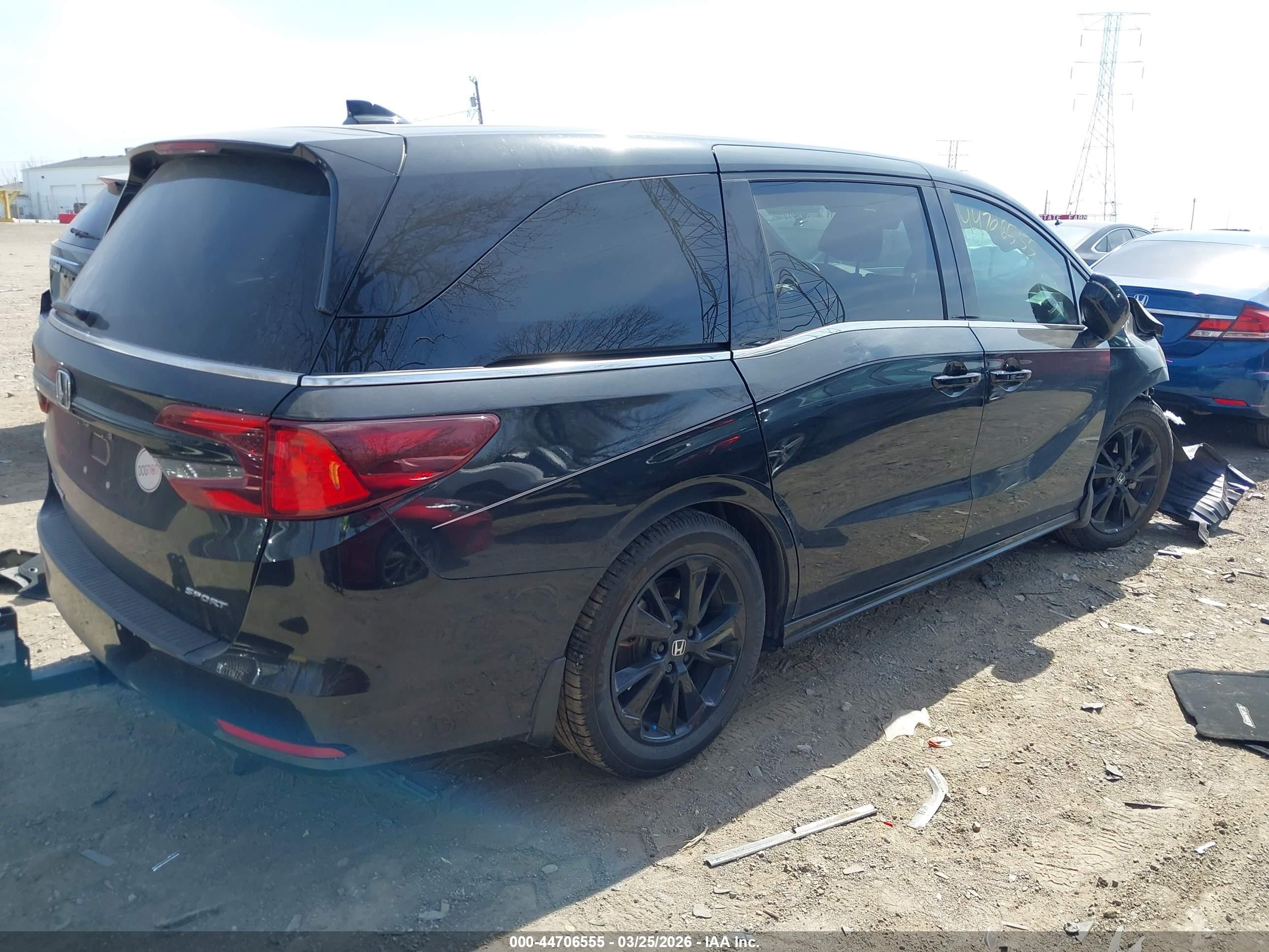 2024 Honda Odyssey Sport Black vin: 5FNRL6H74RB027400