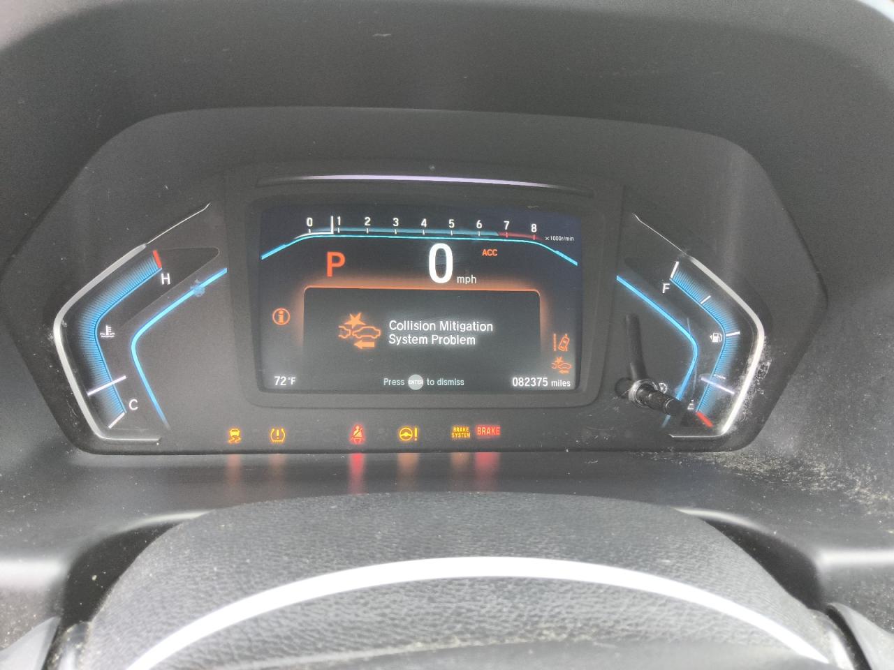 2019 Honda Odyssey Exl Белый vin: 5FNRL6H75KB053297 Damage: Warning - Traction Control, On, Unacceptable